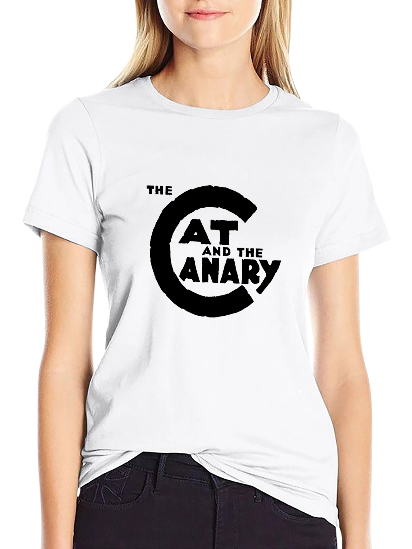 The Cat and the Canary Black T-Shirt