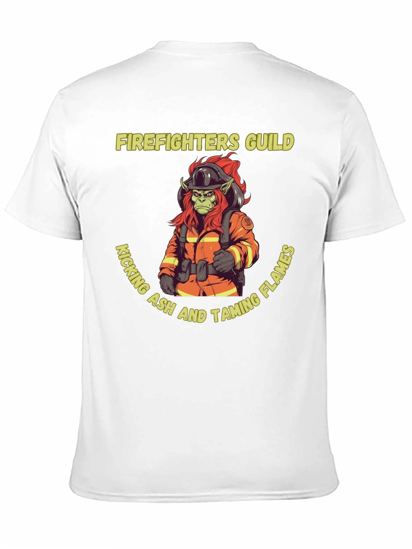 Firefighters Guild T-Shirt - Kicking Ash Taming Flames