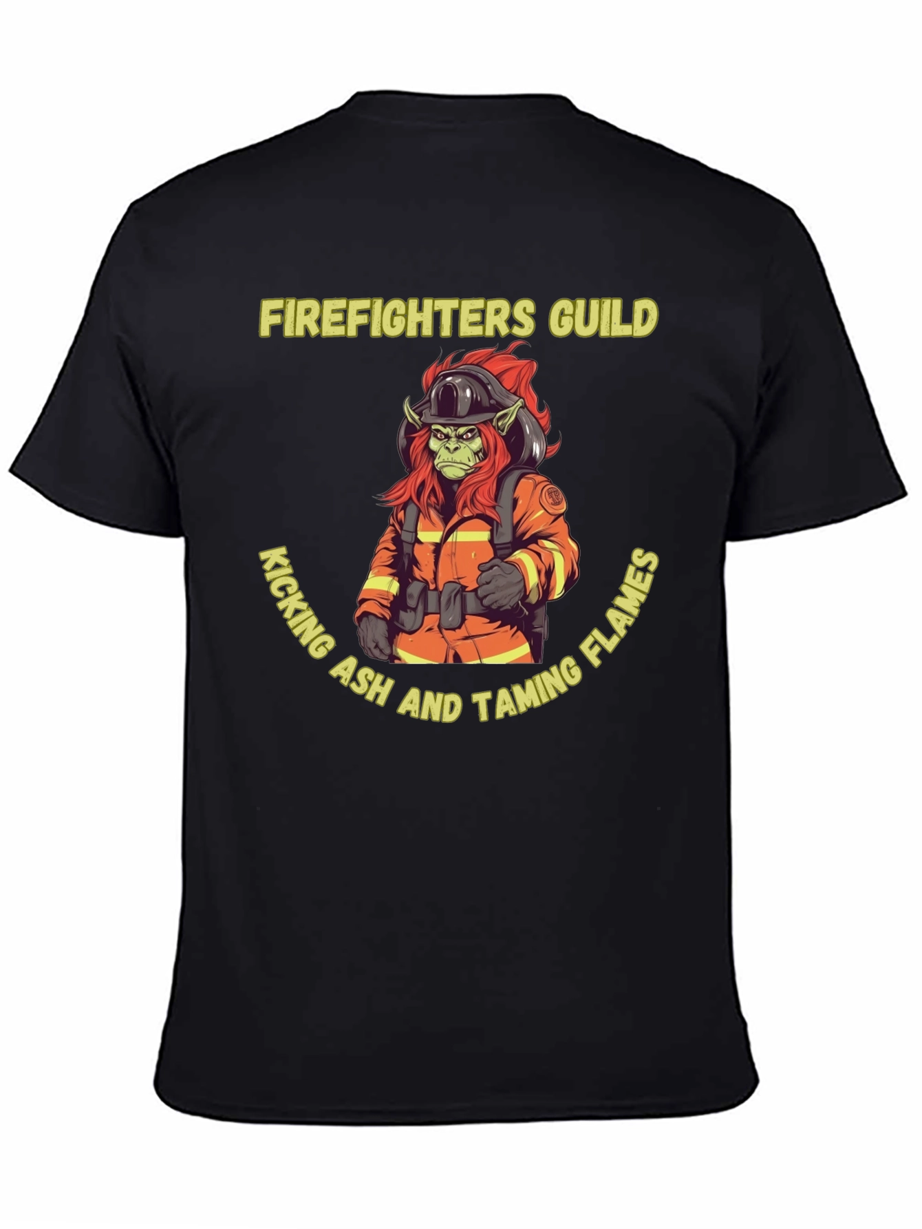 Firefighters Guild T-Shirt - Kicking Ash Taming Flames