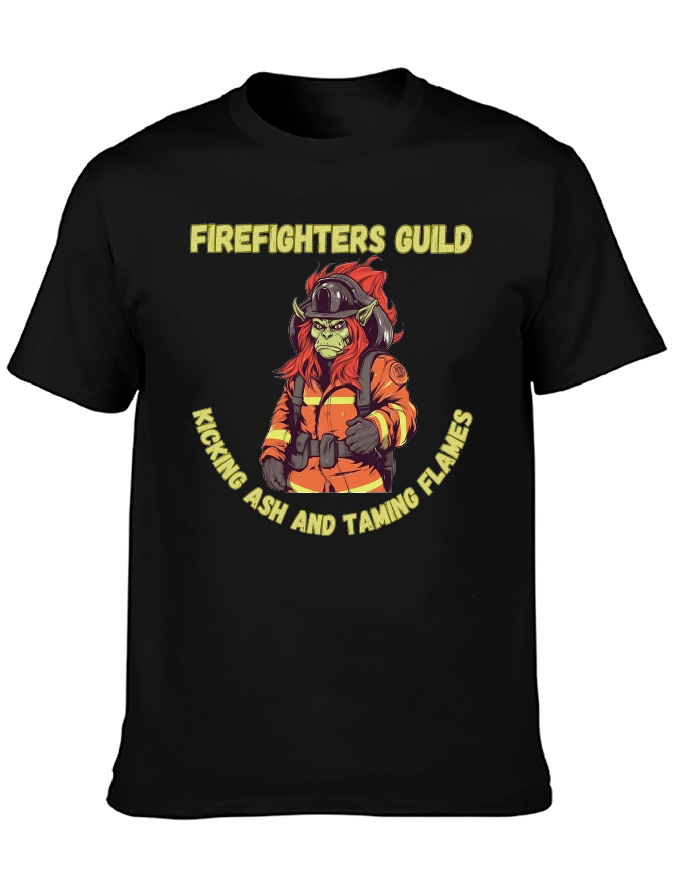 Firefighters Guild T-Shirt - Kicking Ash Taming Flames