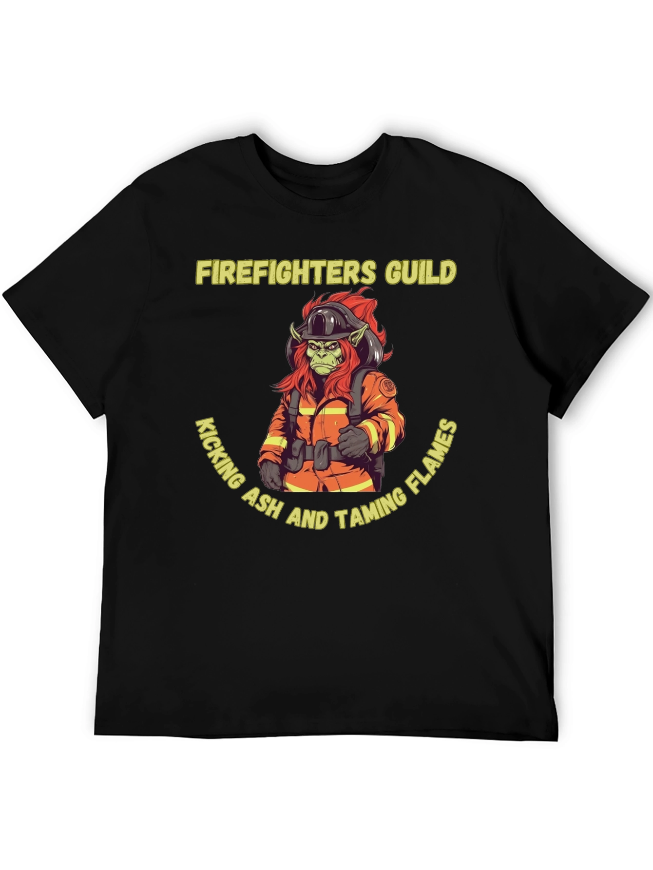 Firefighters Guild T-Shirt - Kicking Ash Taming Flames