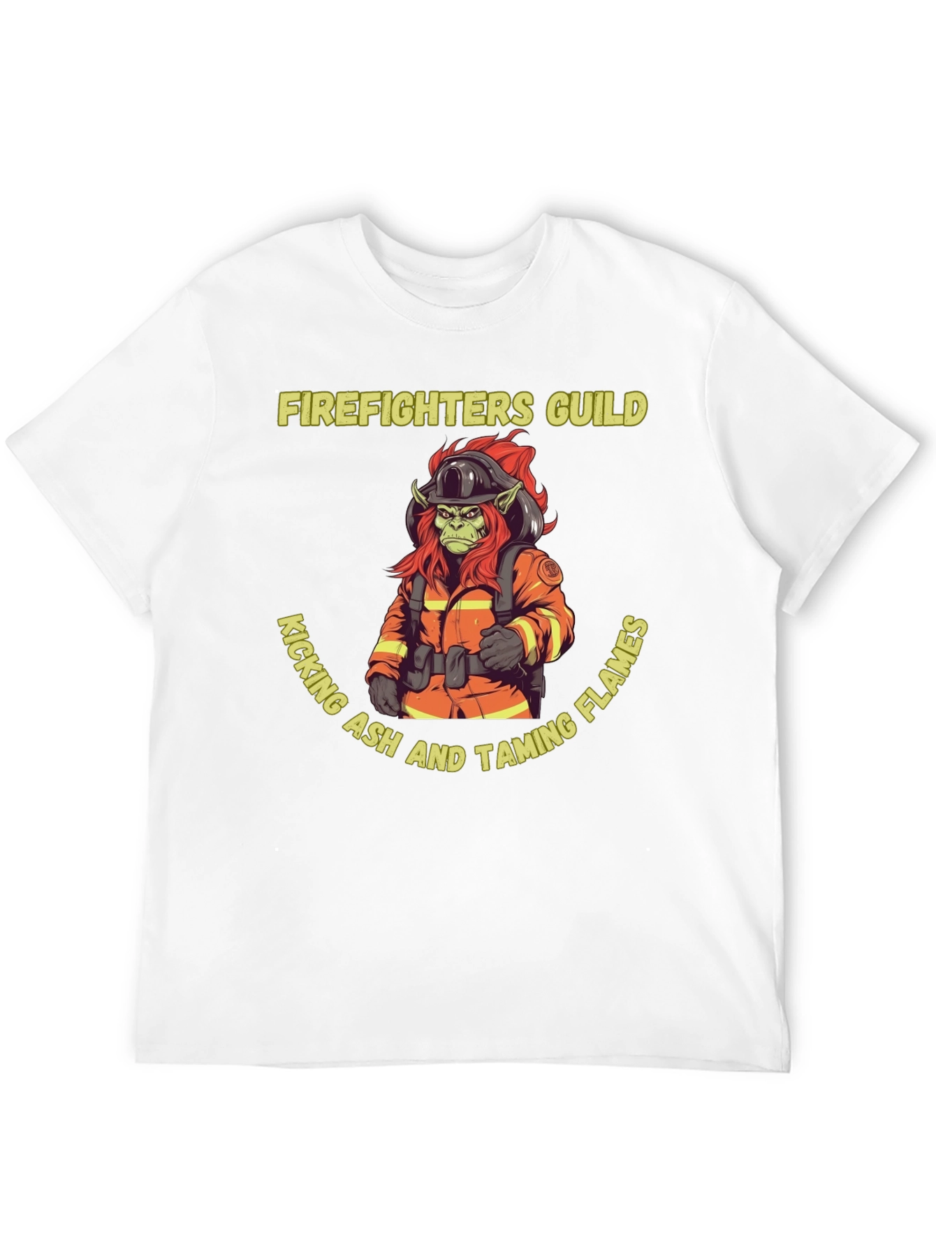 Firefighters Guild T-Shirt - Kicking Ash Taming Flames