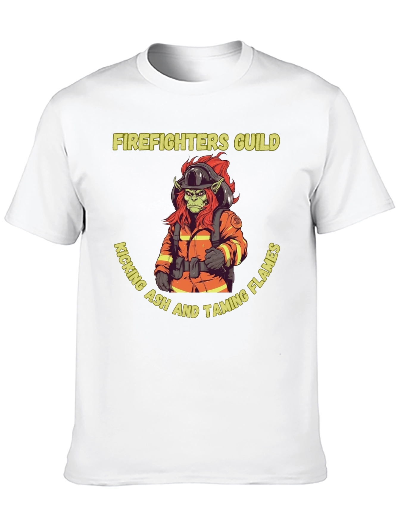 Firefighters Guild T-Shirt - Kicking Ash Taming Flames