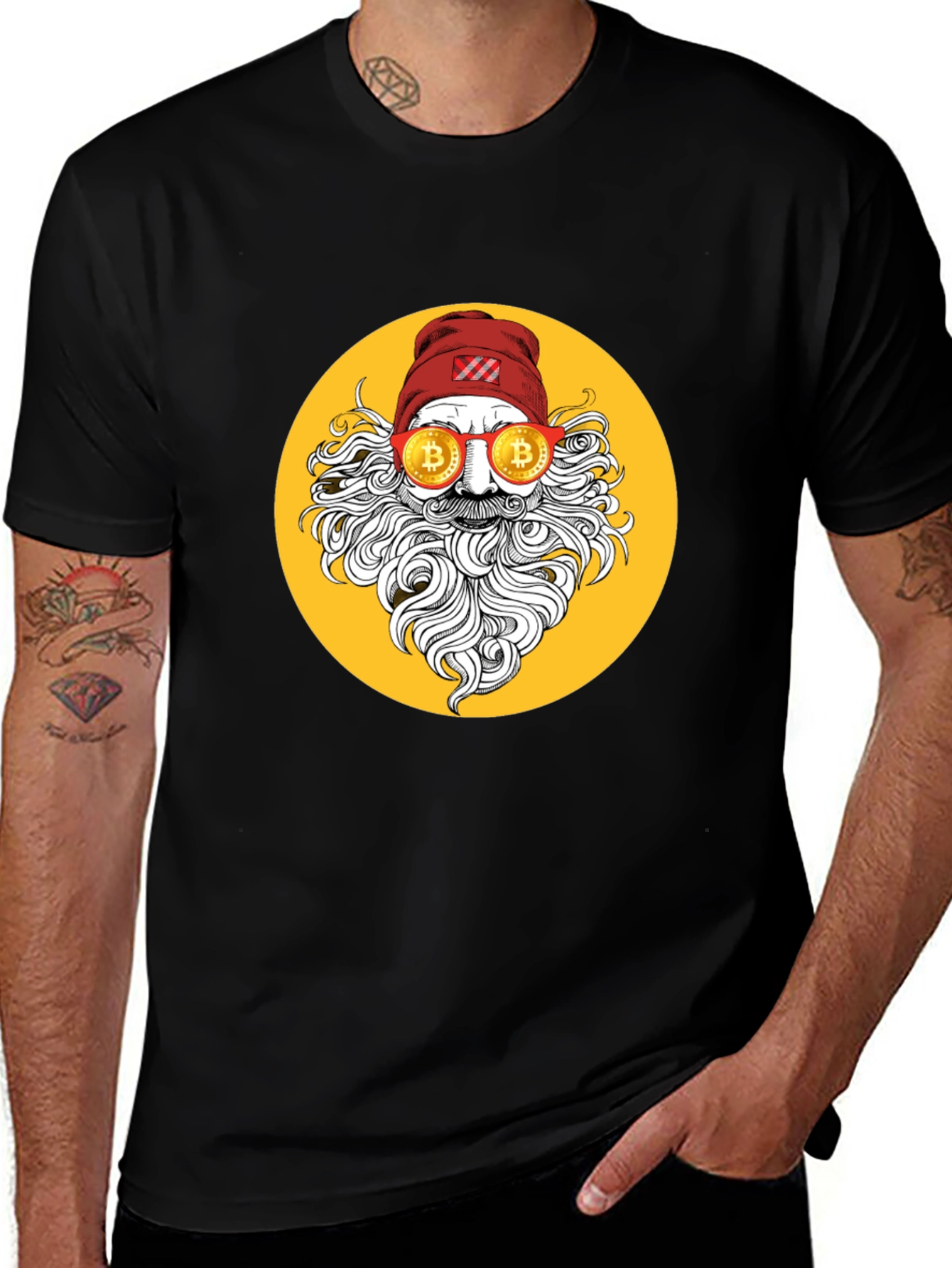 Bitcoin Santa Graphic Tee