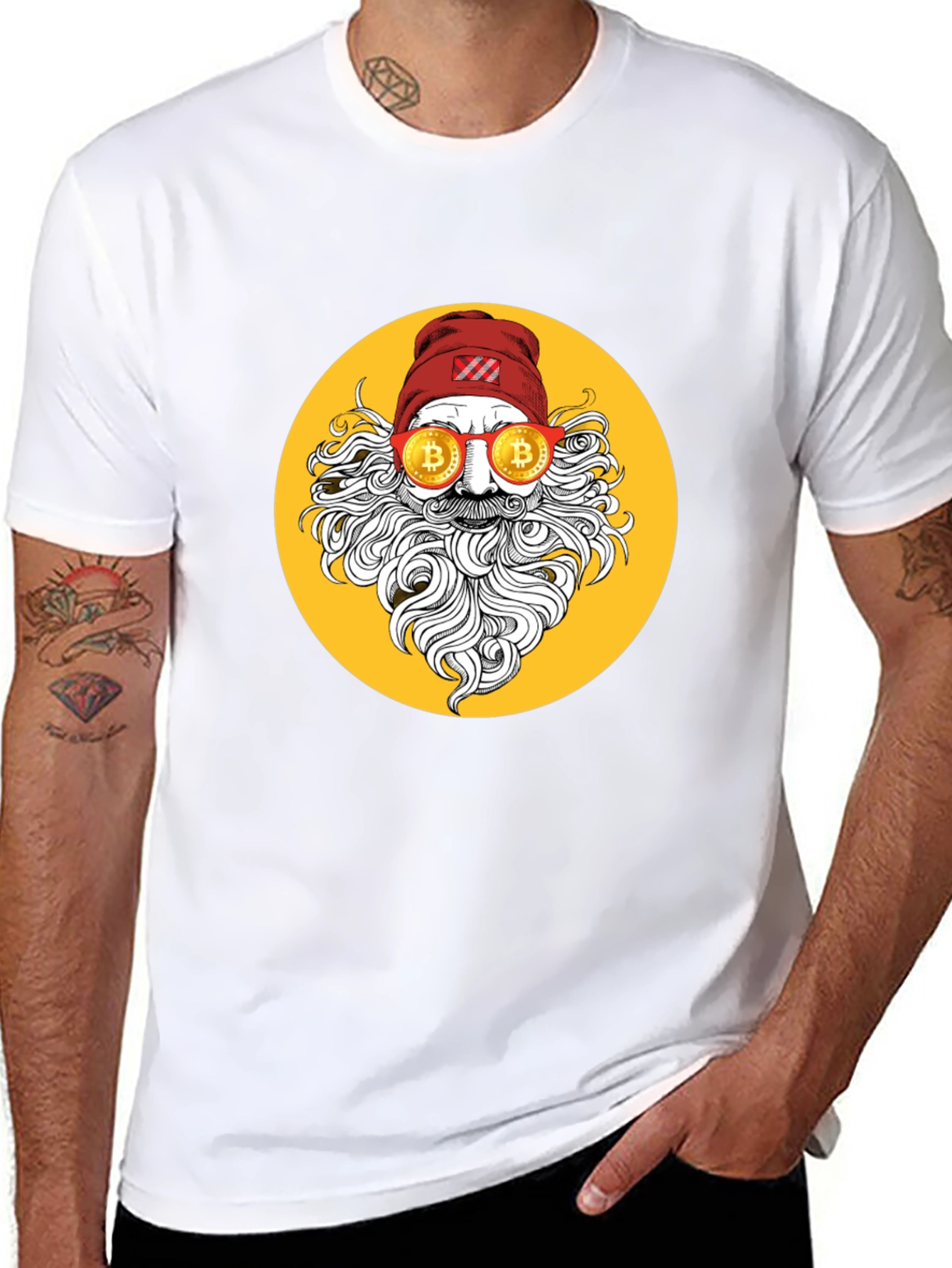 Bitcoin Santa Graphic Tee