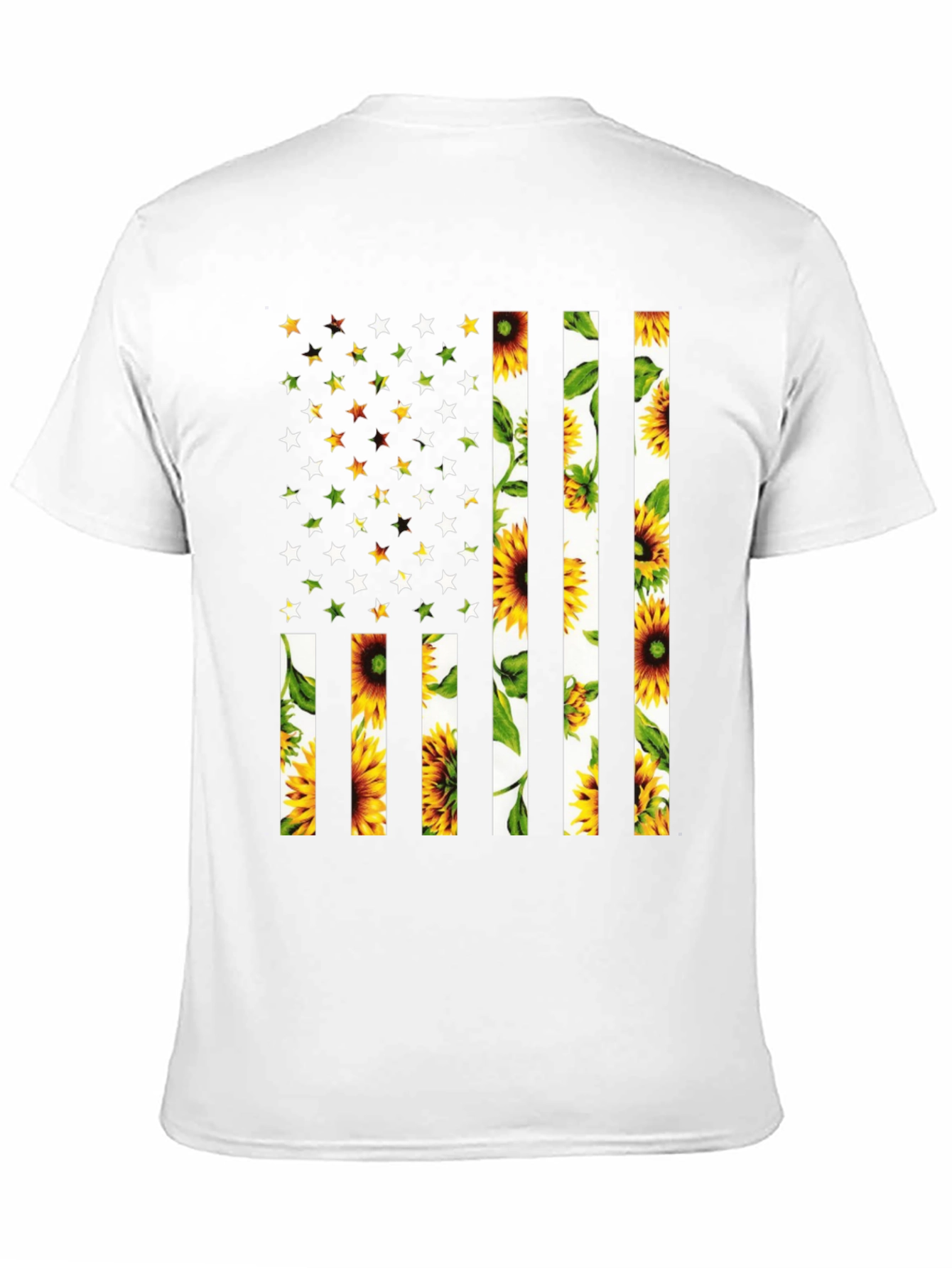Sunflower American Flag T-Shirt