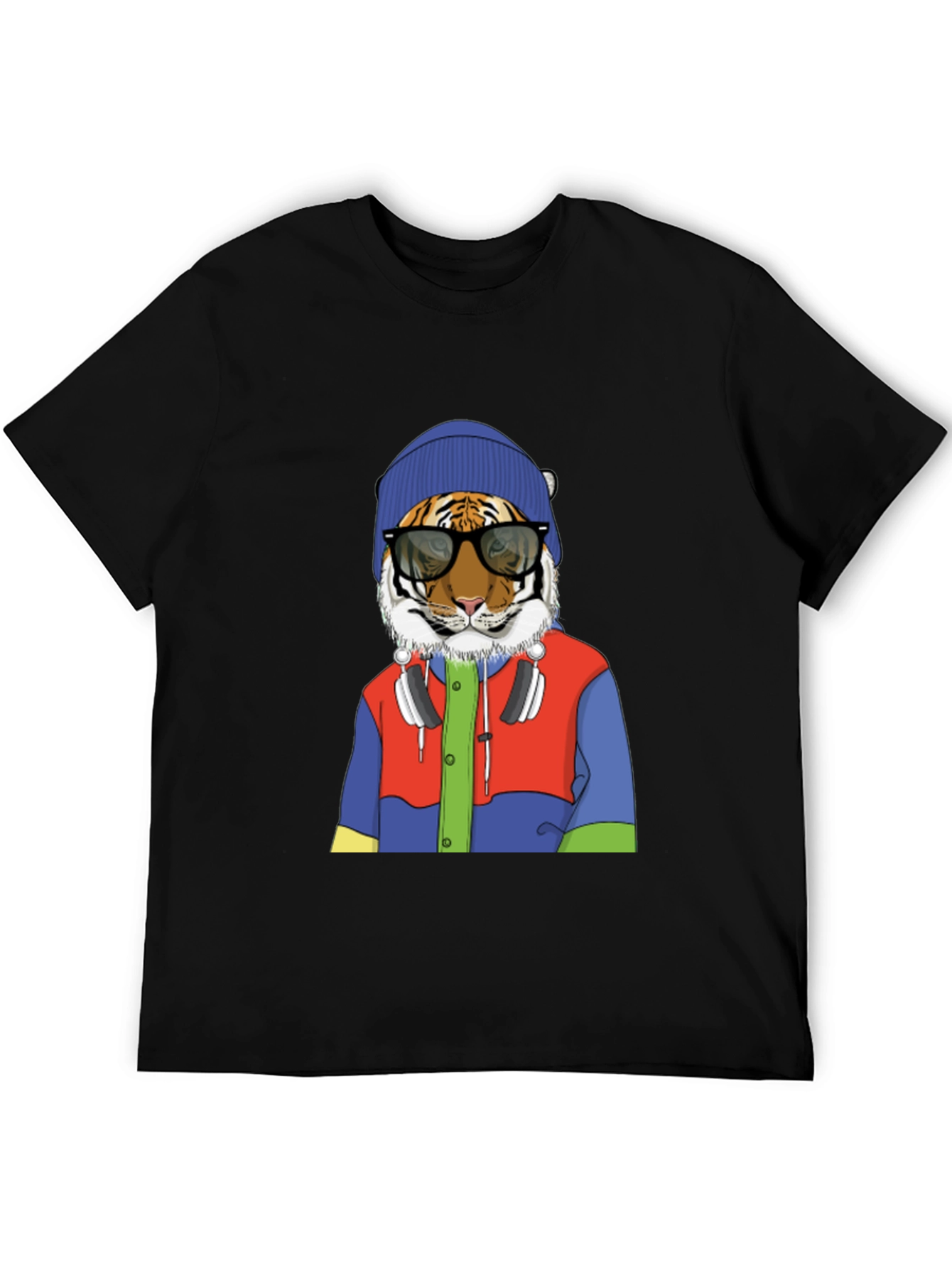 Hipster Tiger Graphic Tee
