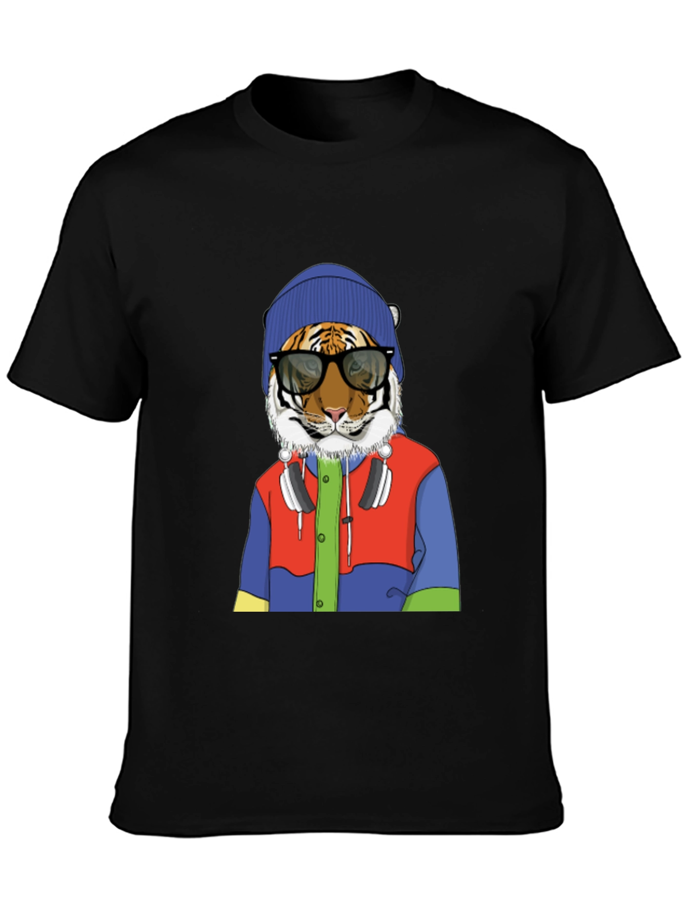 Hipster Tiger Graphic Tee