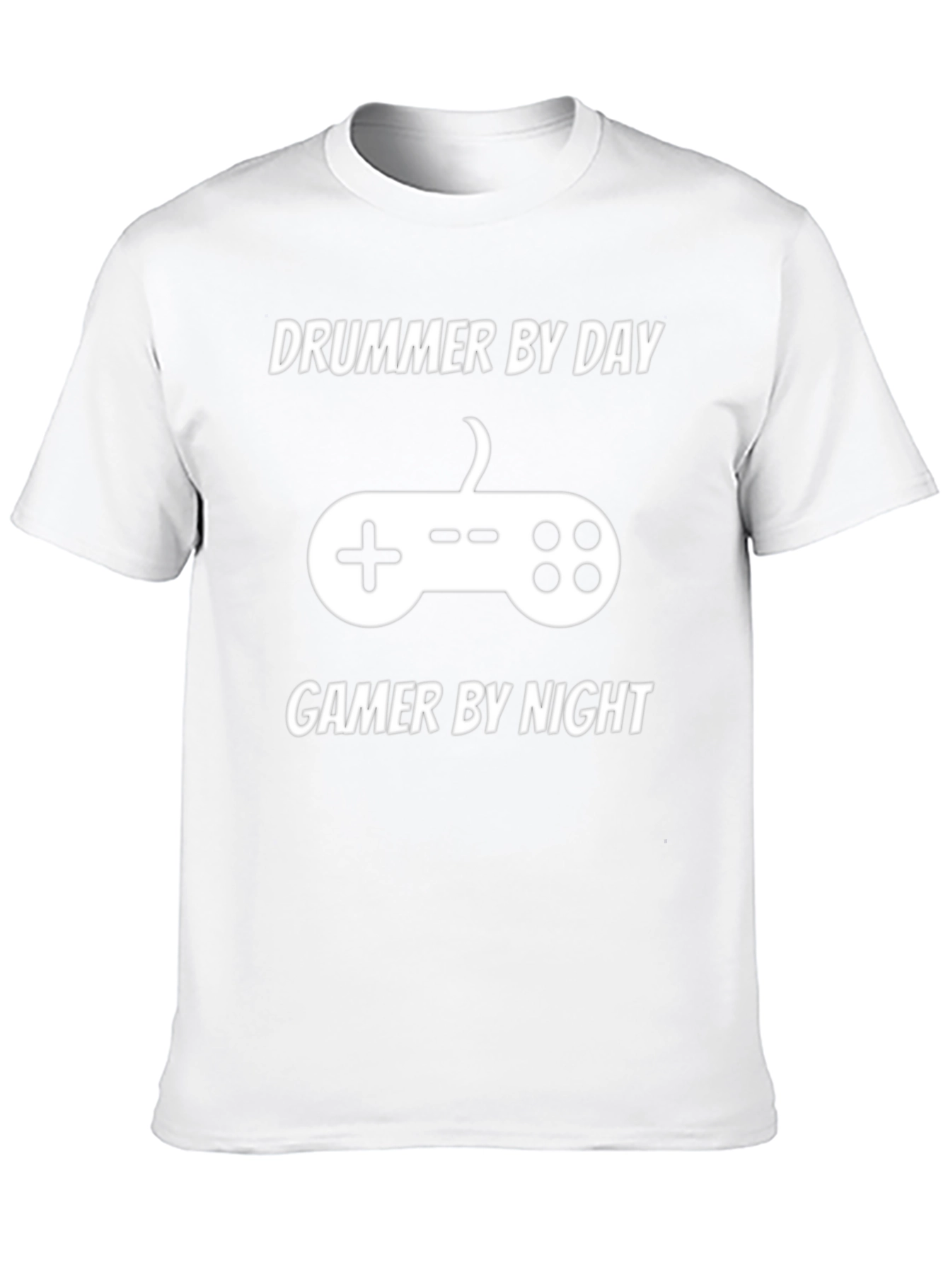 Drummer by Day Gamer by Night Black T-Shirt