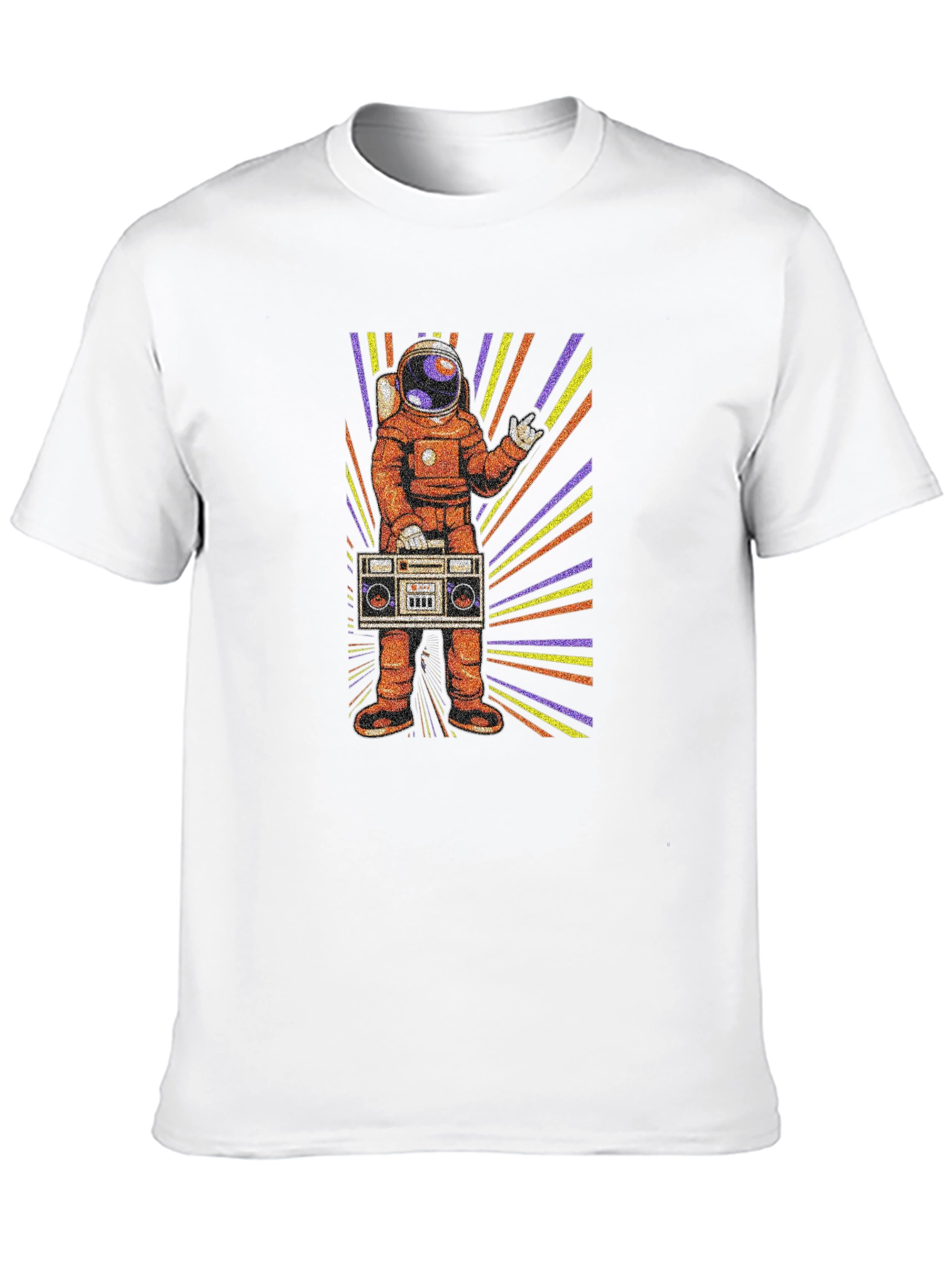 Astronaut Boombox Graphic T-Shirt