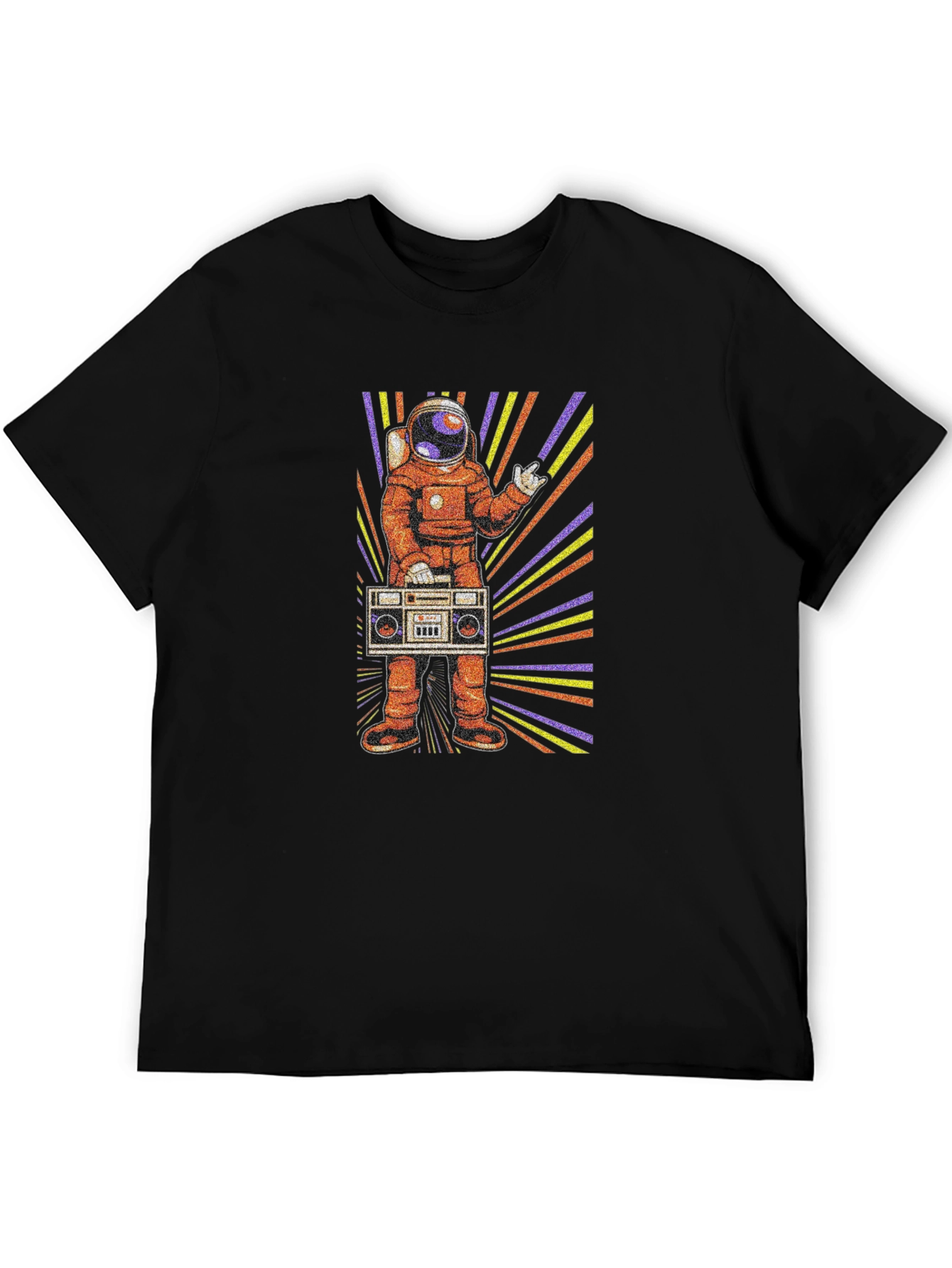 Astronaut Boombox Graphic T-Shirt