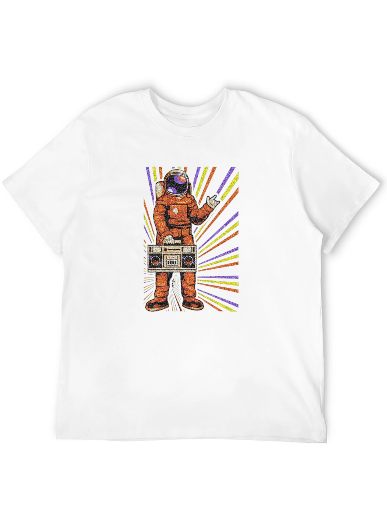 Astronaut Boombox Graphic T-Shirt
