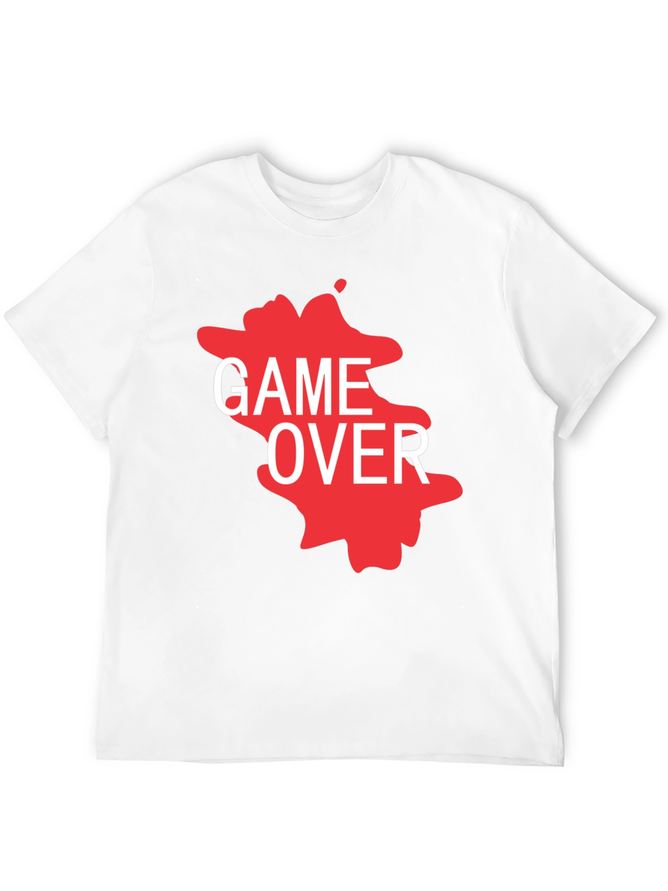 Game Over T-Shirt - Black Graphic Print