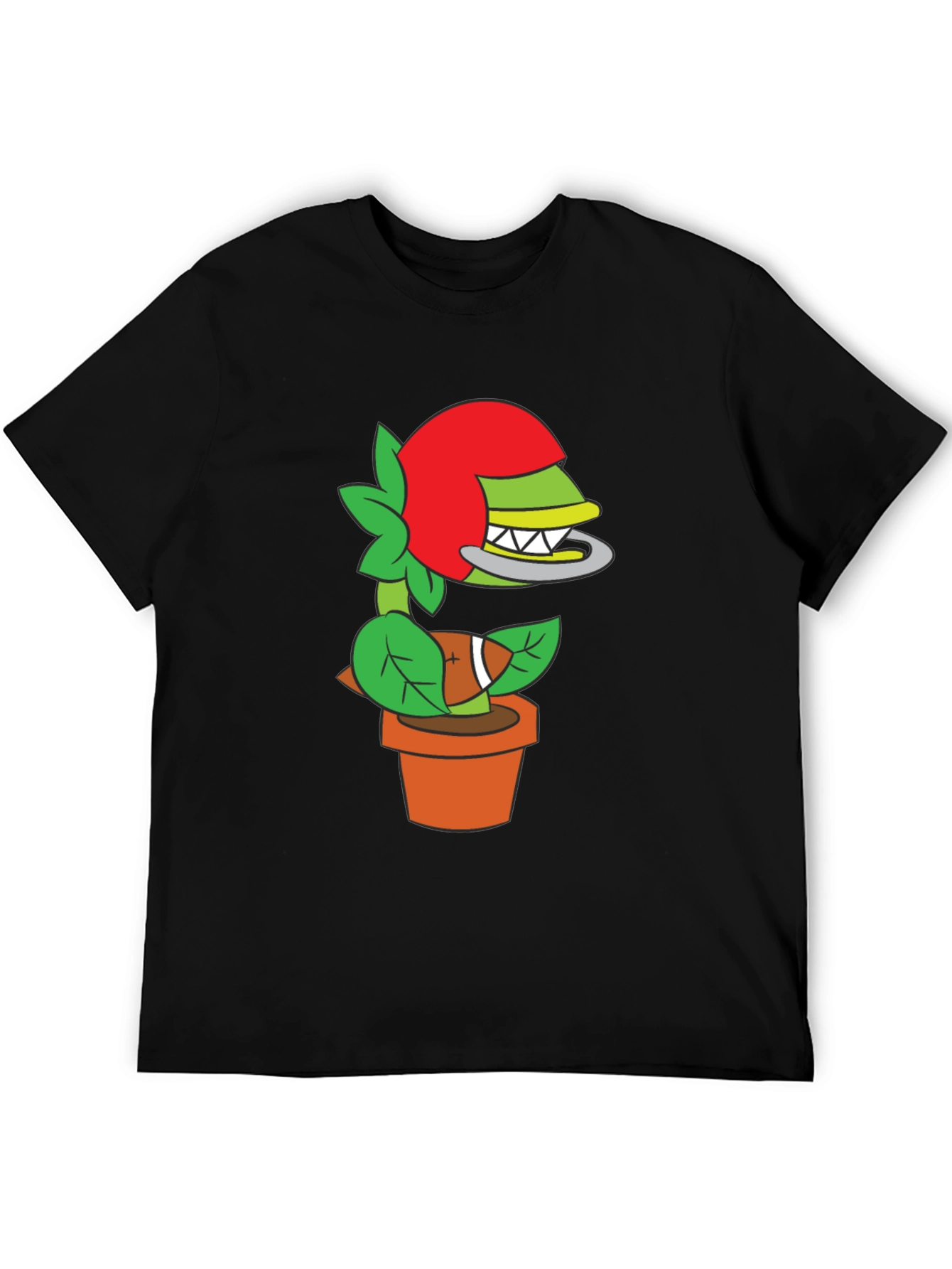 Plant Football Helmet T-Shirt