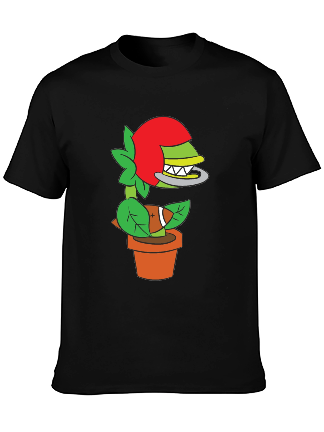 Plant Football Helmet T-Shirt