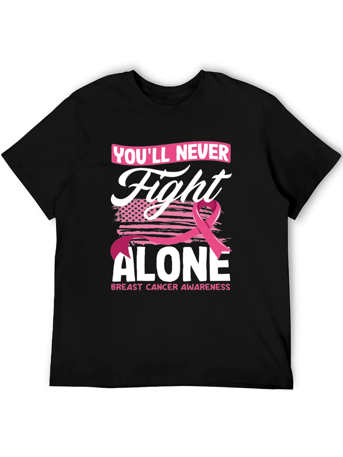 Fight Alone Breast Cancer Awareness T-Shirt