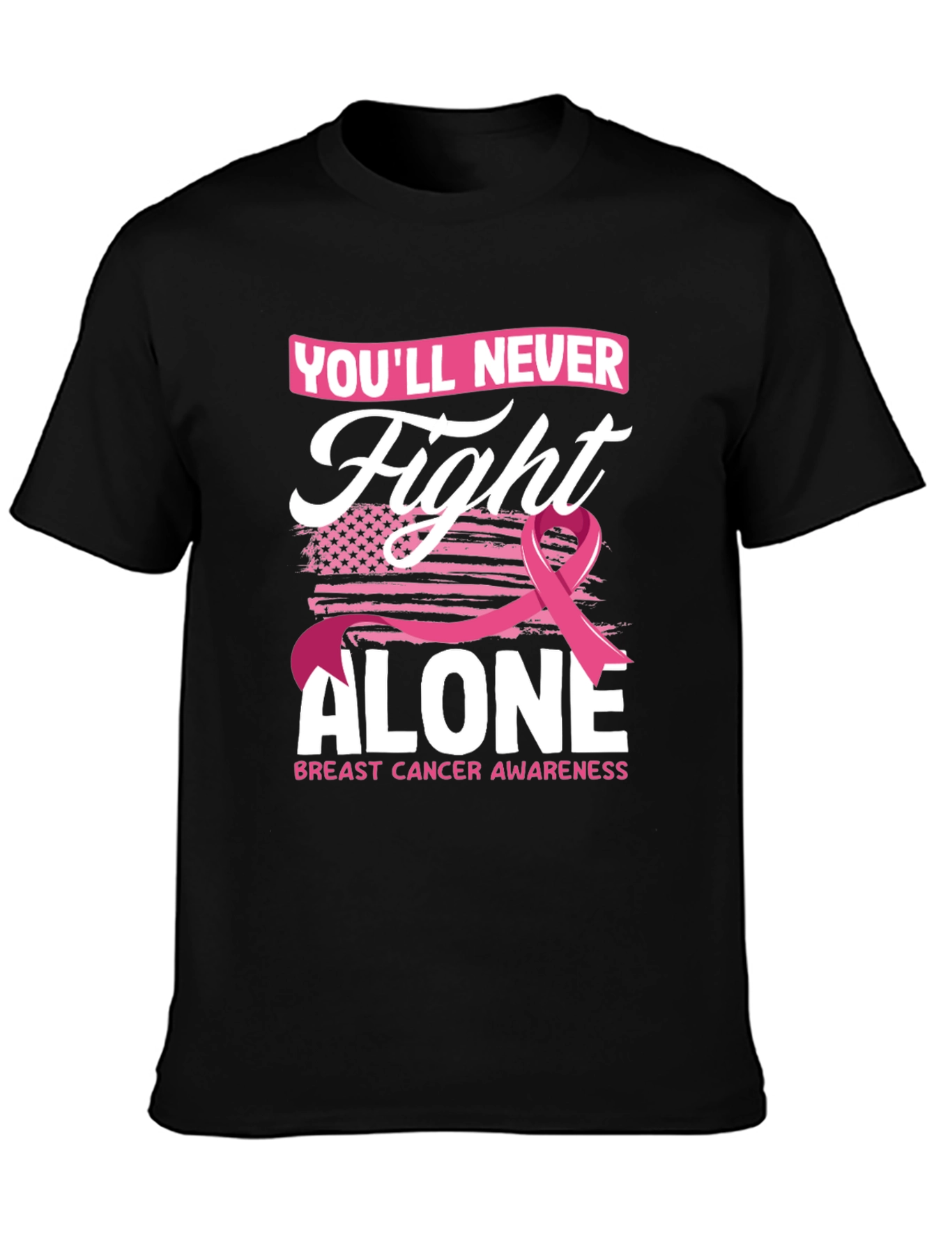 Fight Alone Breast Cancer Awareness T-Shirt