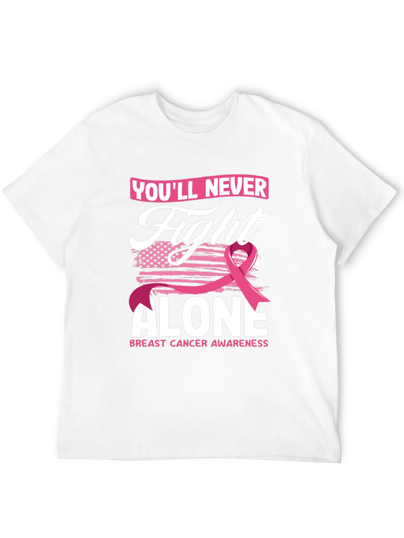 Fight Alone Breast Cancer Awareness T-Shirt