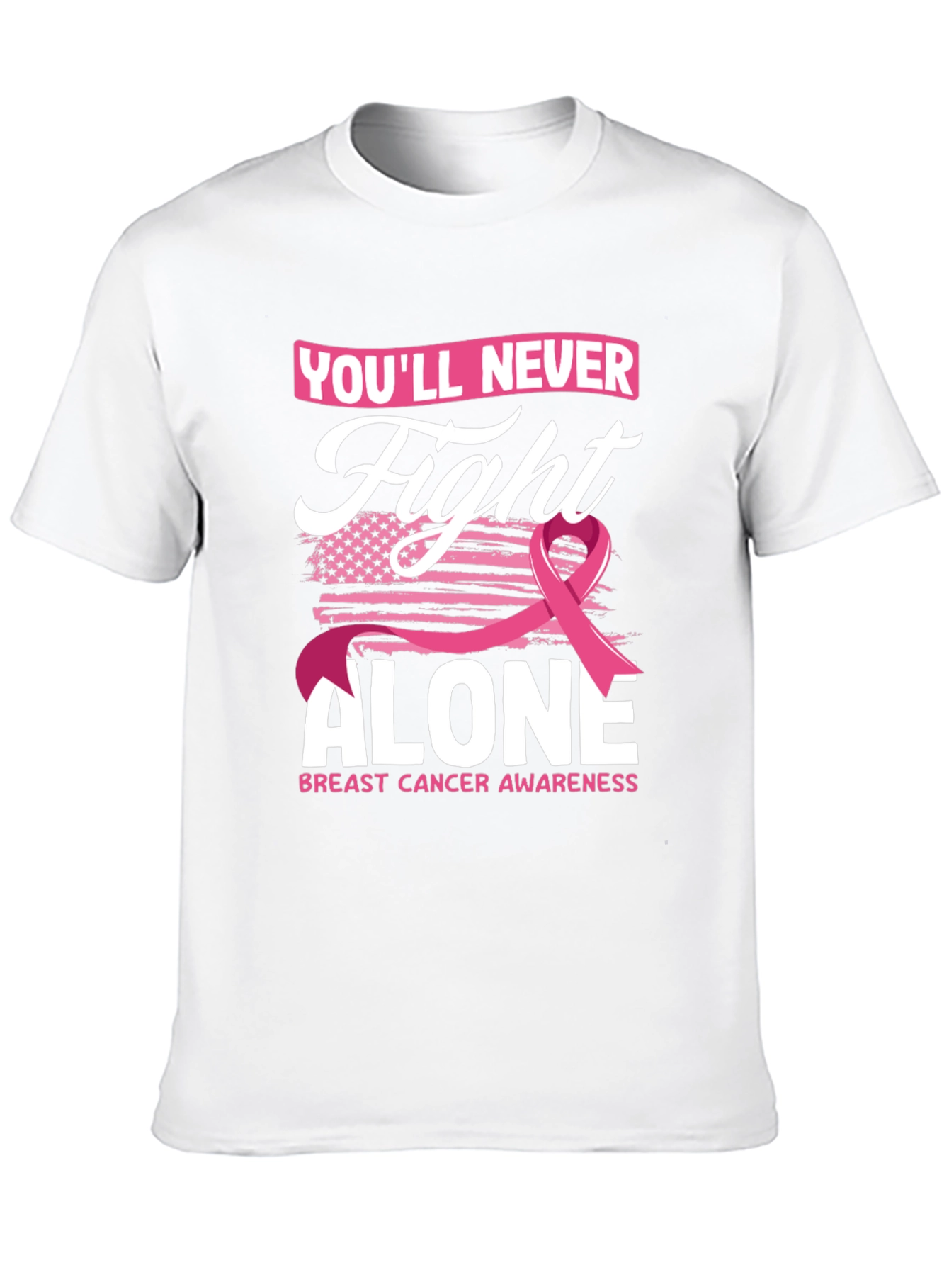 Fight Alone Breast Cancer Awareness T-Shirt