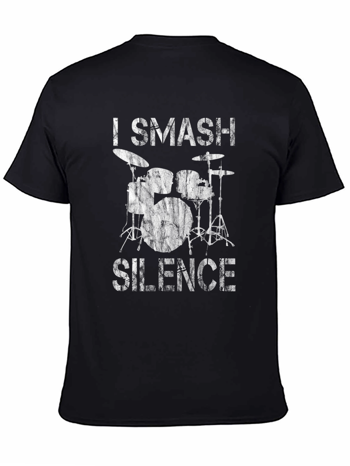 I Smash Silence Drummer Black T-Shirt