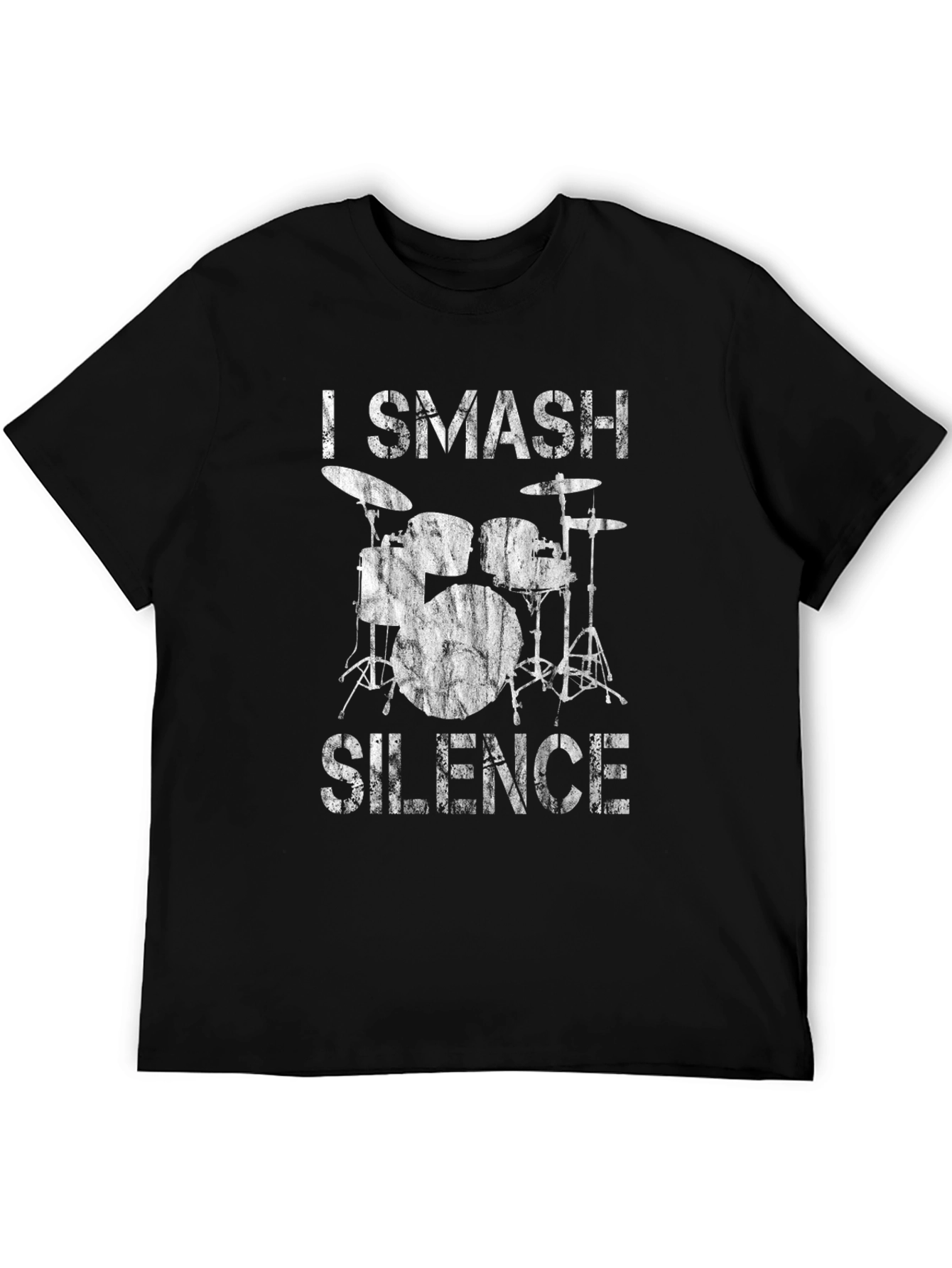 I Smash Silence Drummer Black T-Shirt