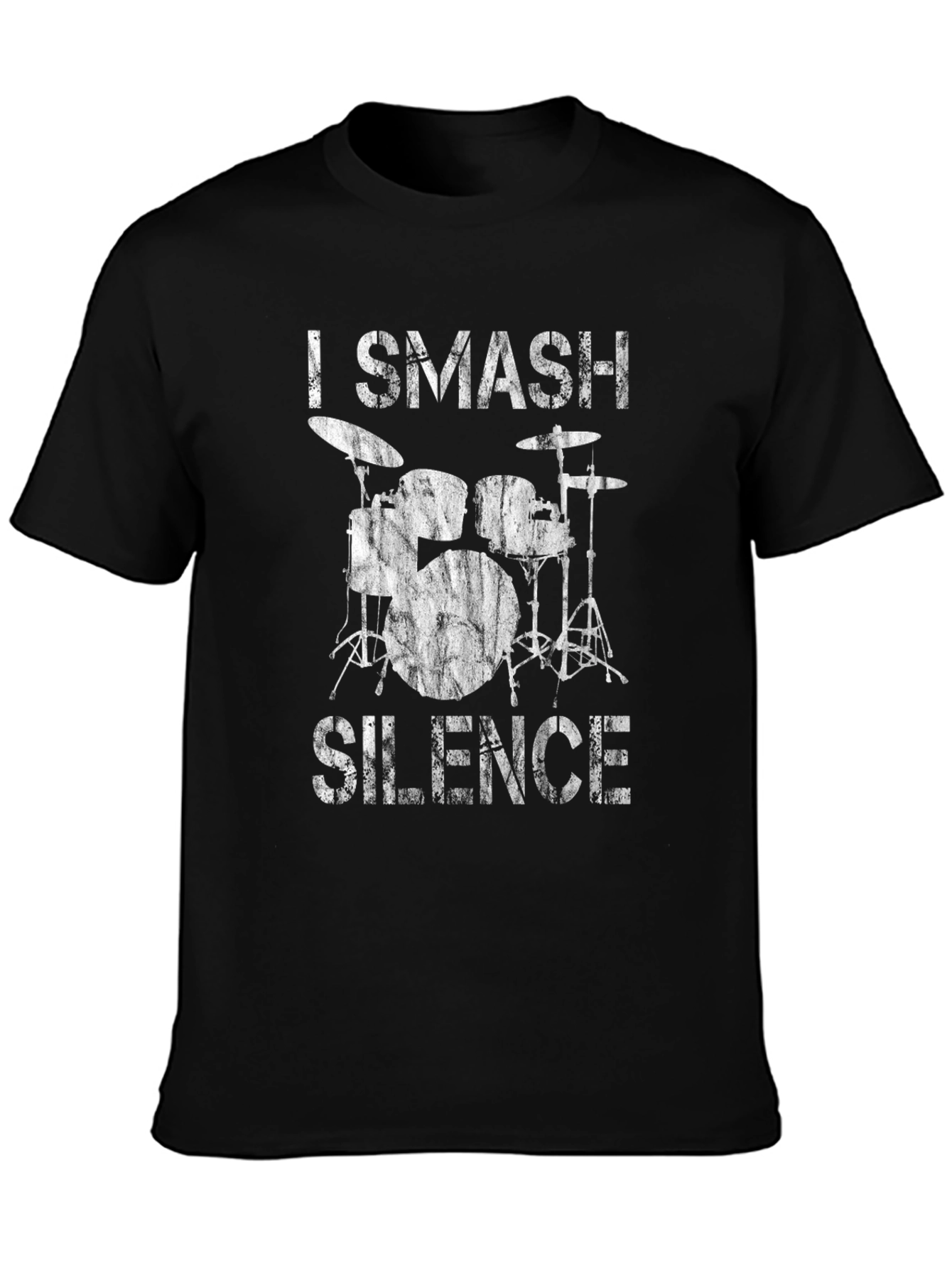 I Smash Silence Drummer Black T-Shirt