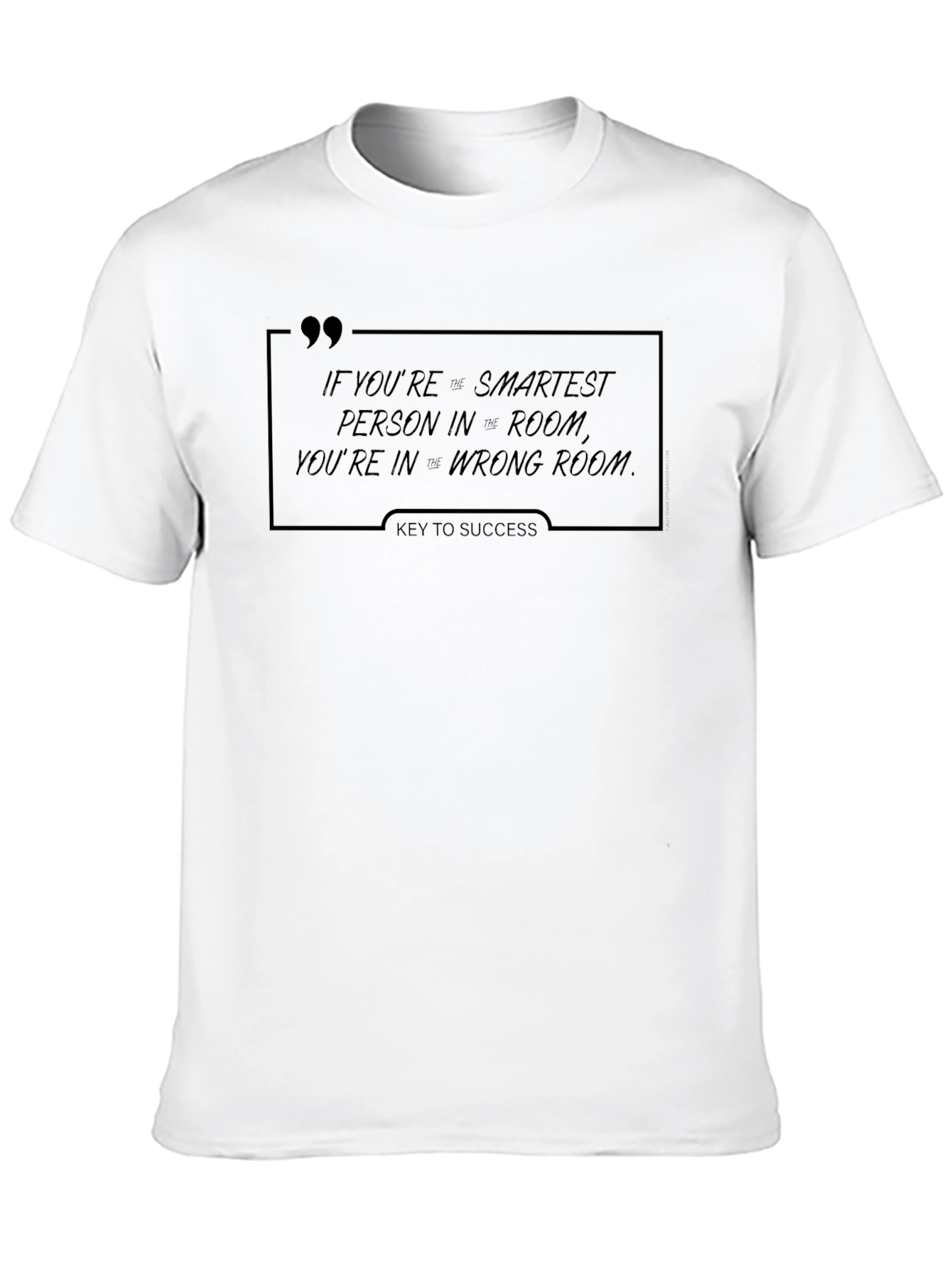 Smartest Person T-Shirt - Key to Success Design