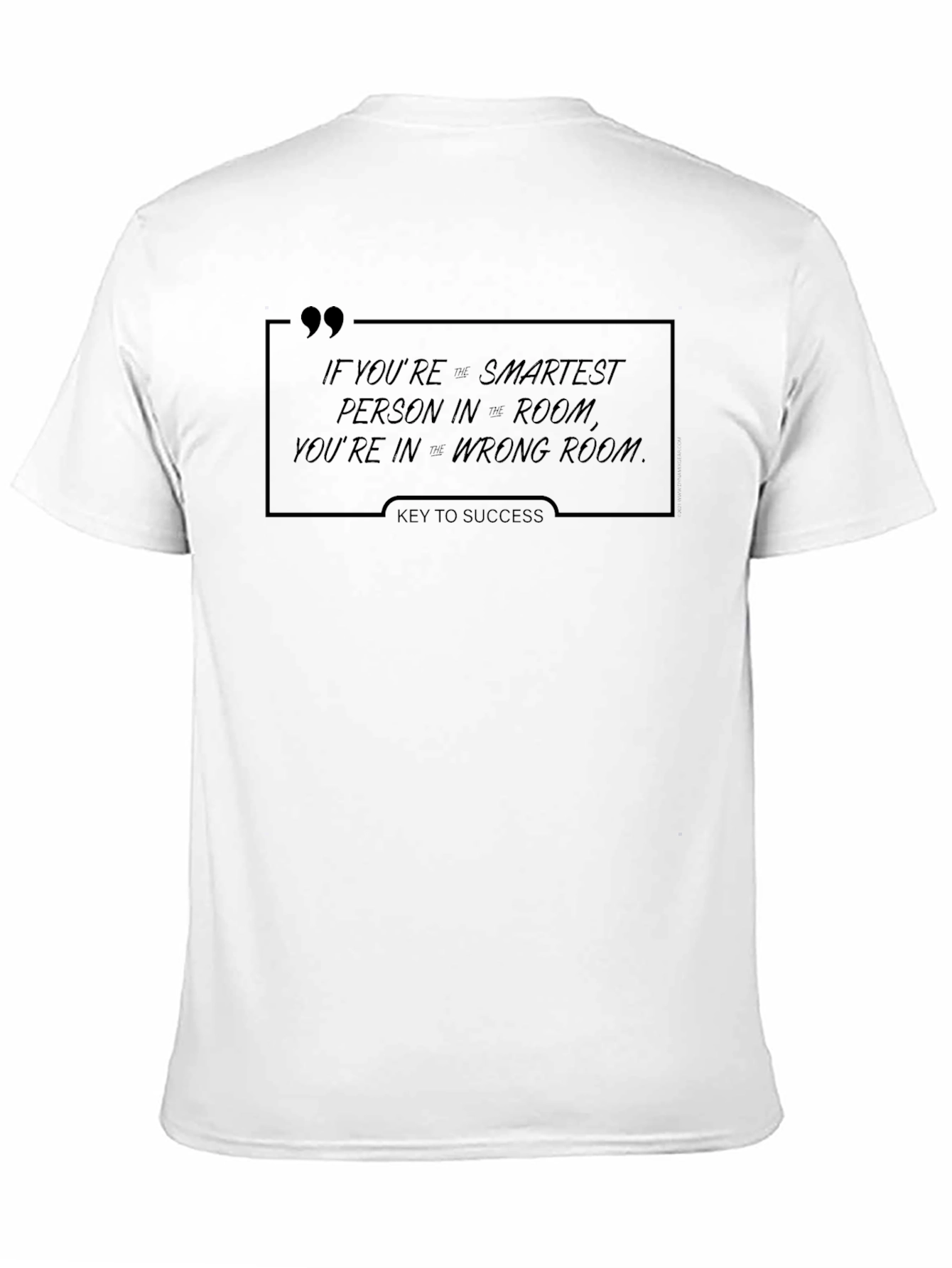 Smartest Person T-Shirt - Key to Success Design