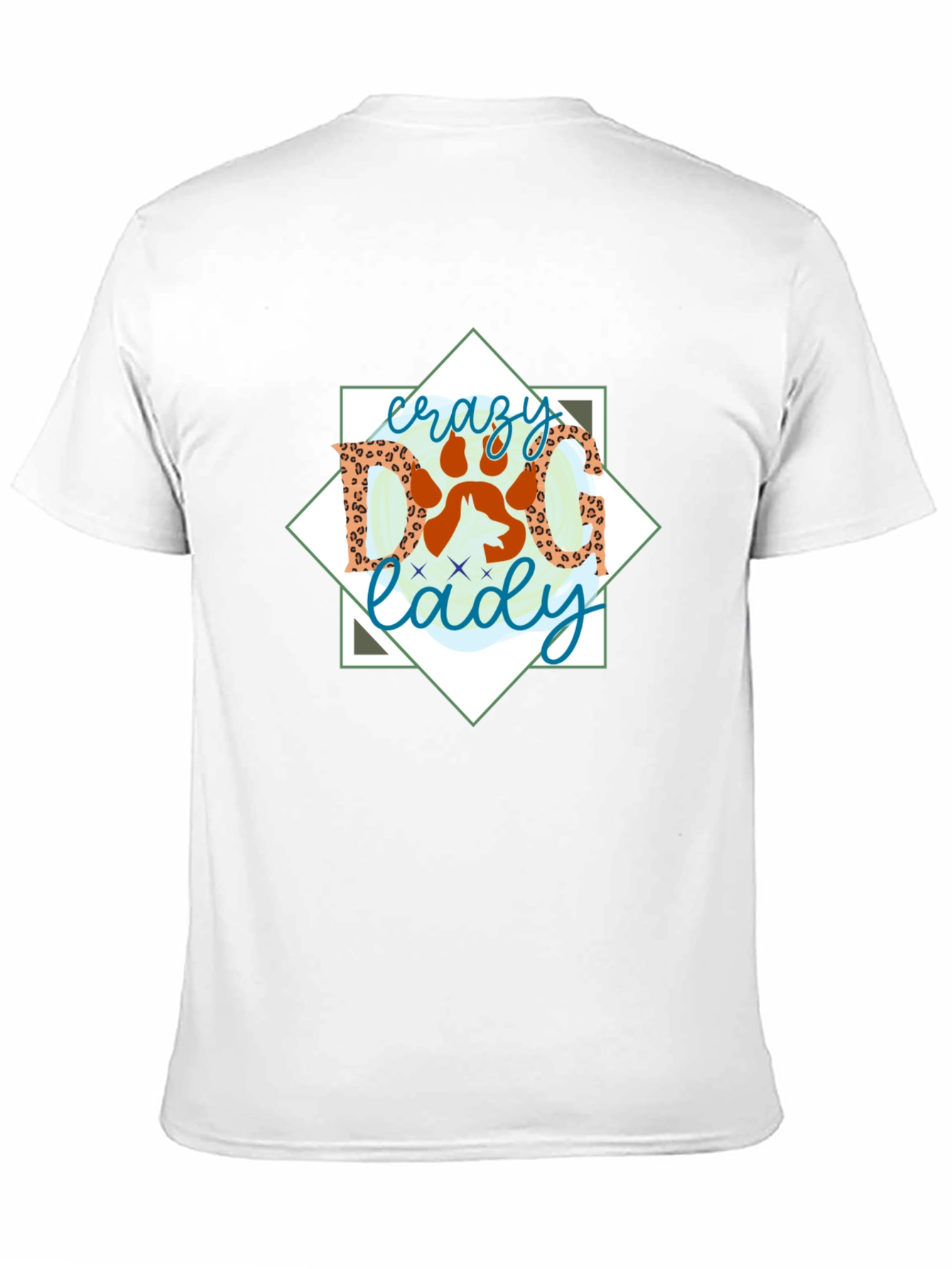 Crazy Dog Lady Graphic Tee - Black Cotton Shirt