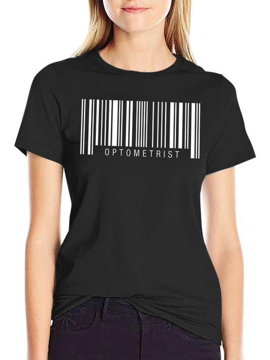 Optometrist Barcode Black T-Shirt