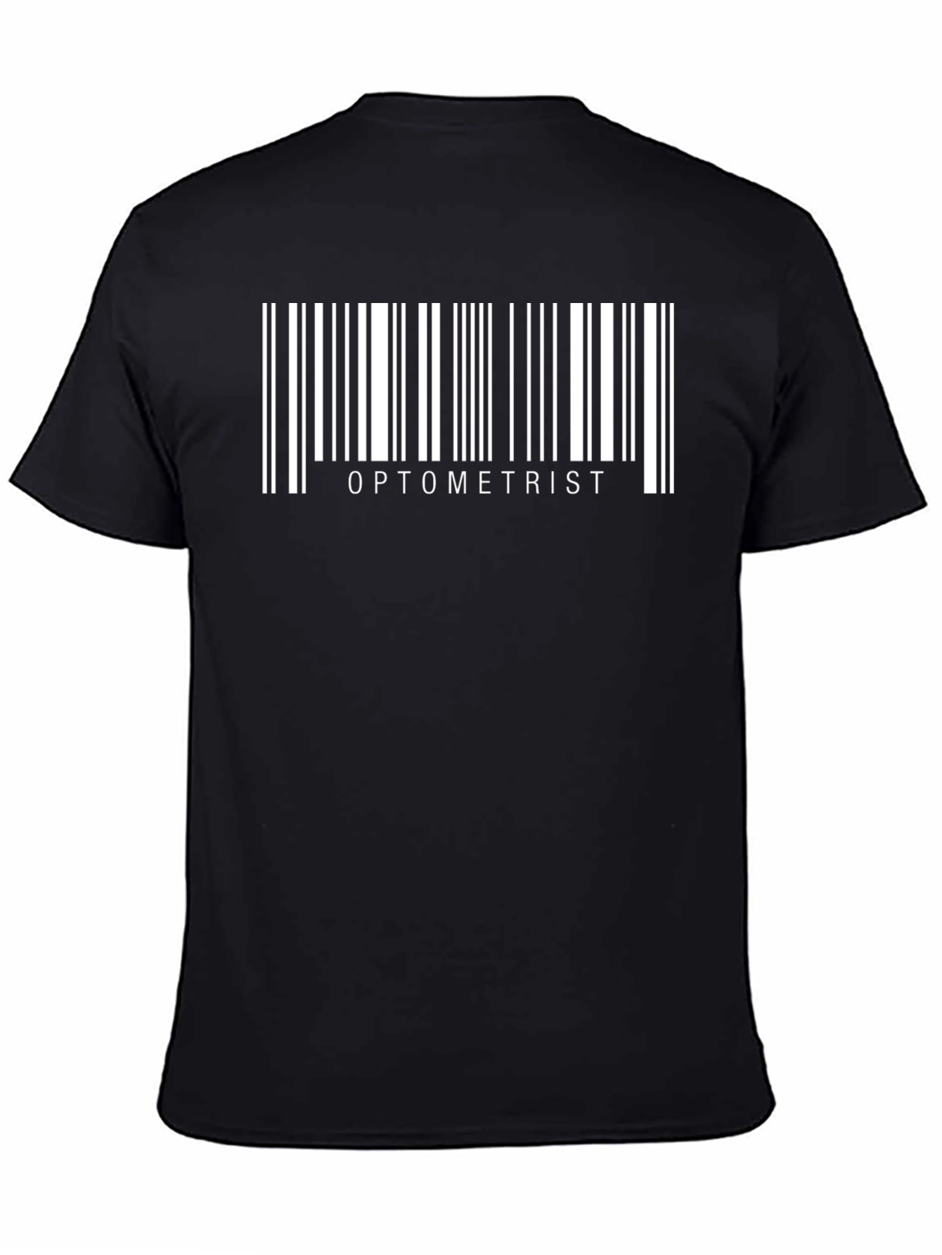 Optometrist Barcode Black T-Shirt