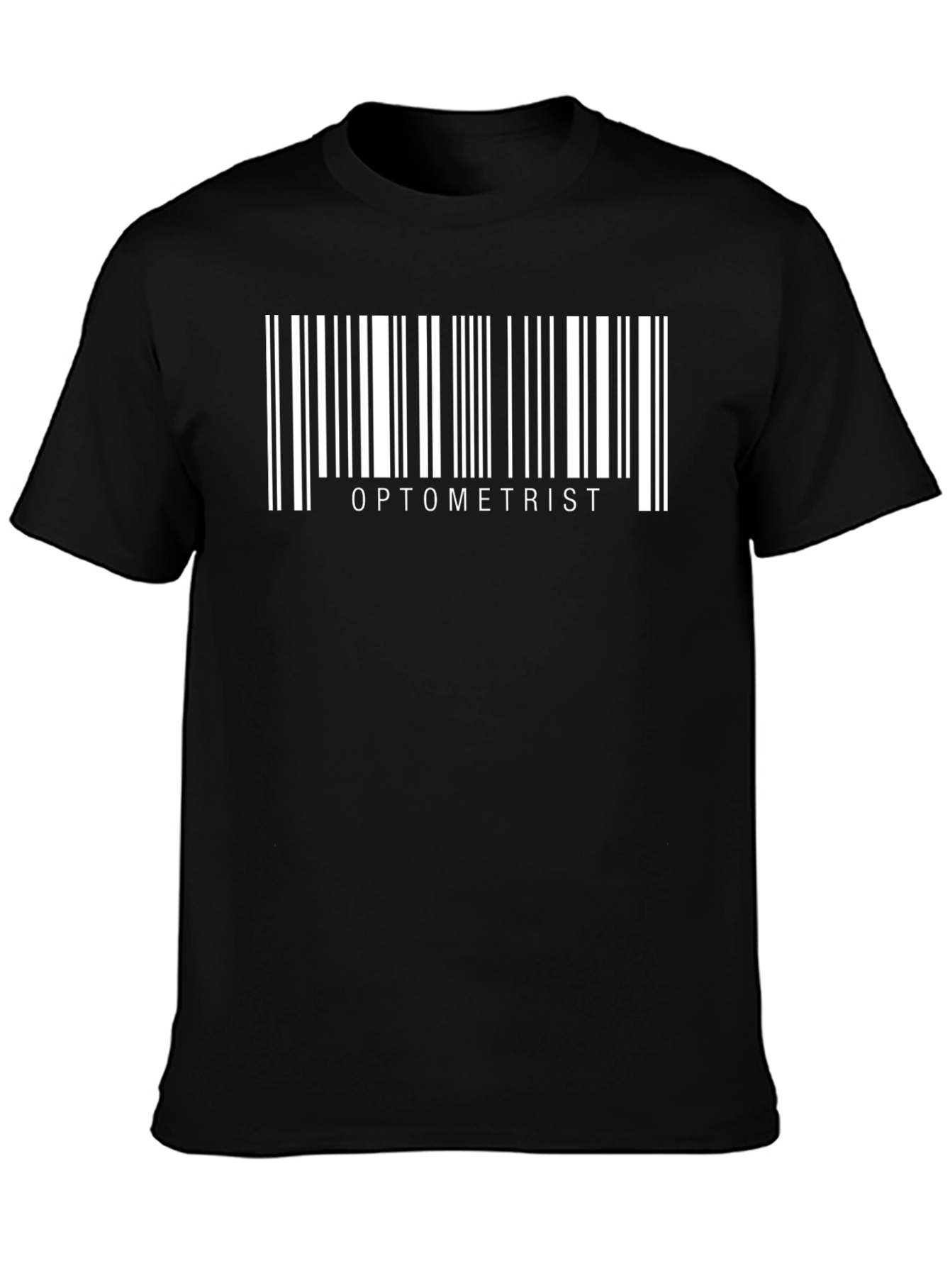 Optometrist Barcode Black T-Shirt