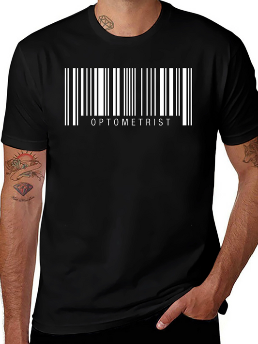 Optometrist Barcode Black T-Shirt