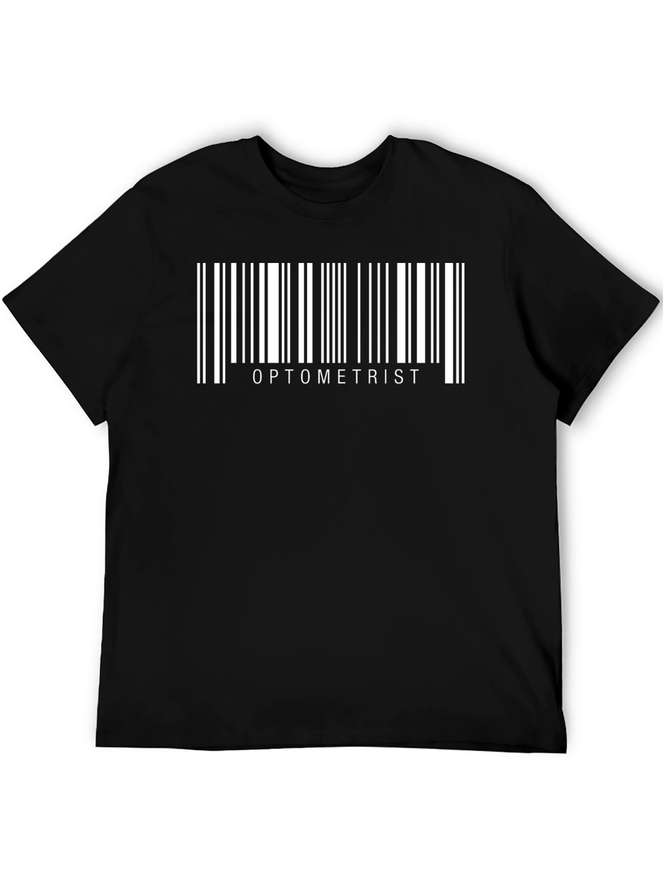 Optometrist Barcode Black T-Shirt