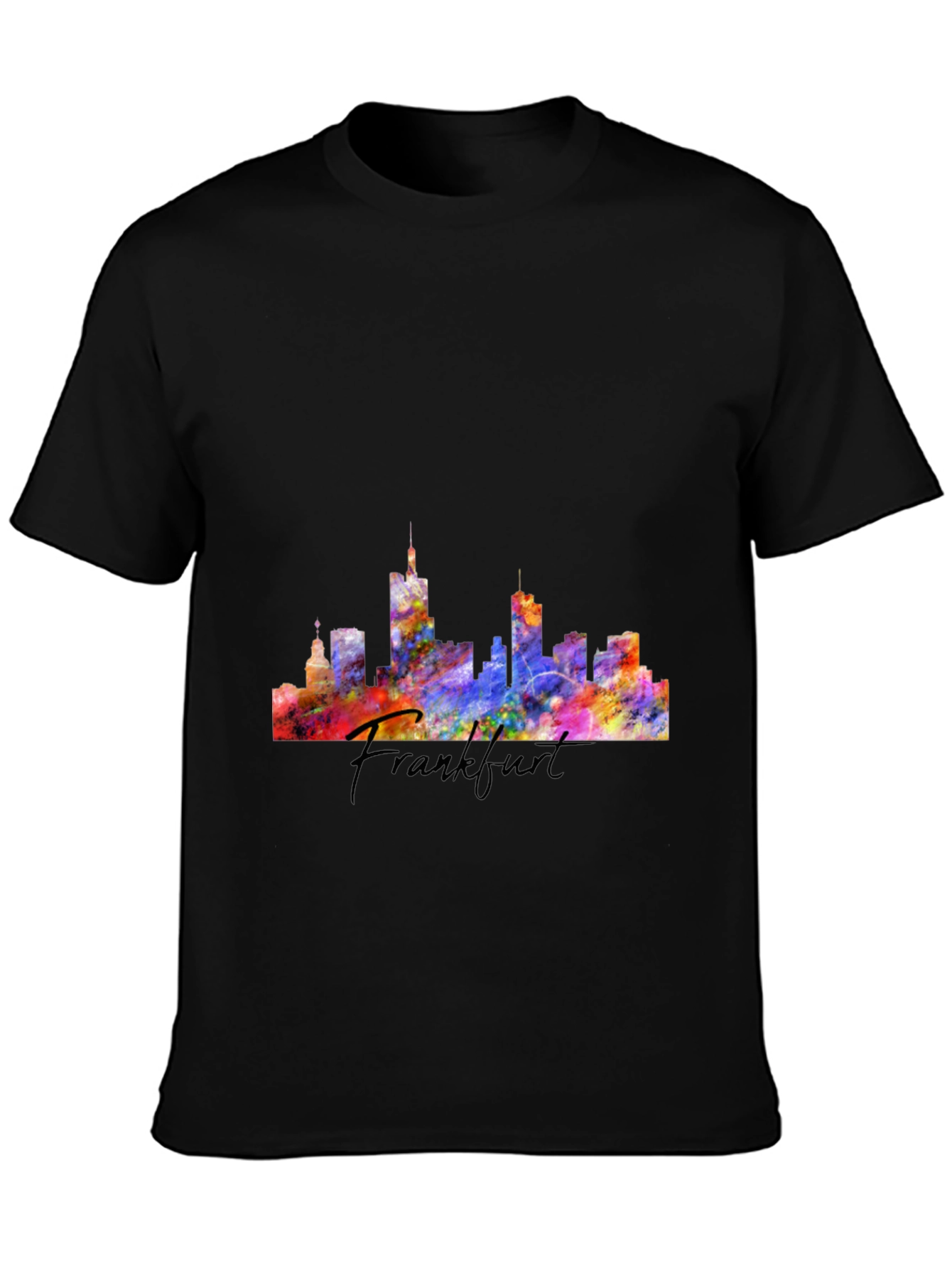 Frankfurt Skyline Graphic T-Shirt - Urban Style