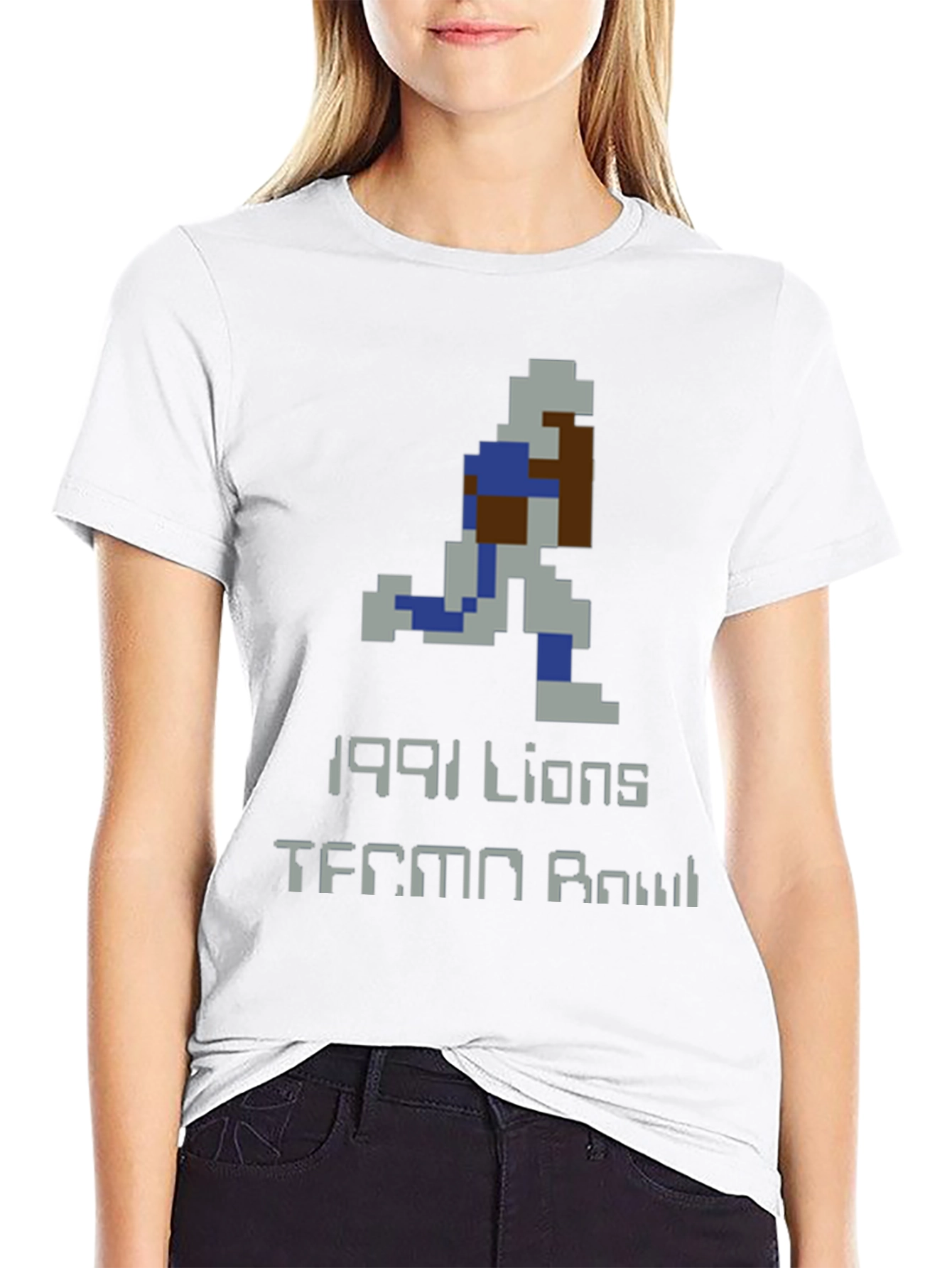 Retro 1991 Lions Tecmo Bowl T-Shirt