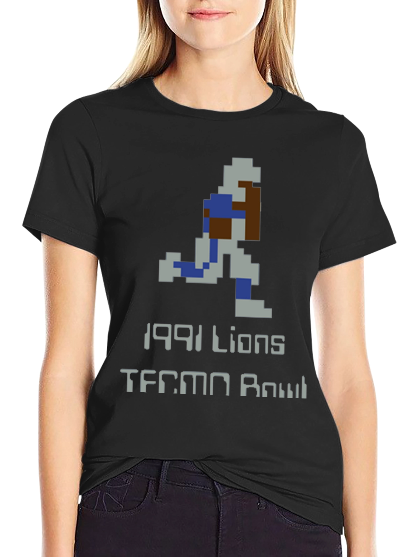 Retro 1991 Lions Tecmo Bowl T-Shirt