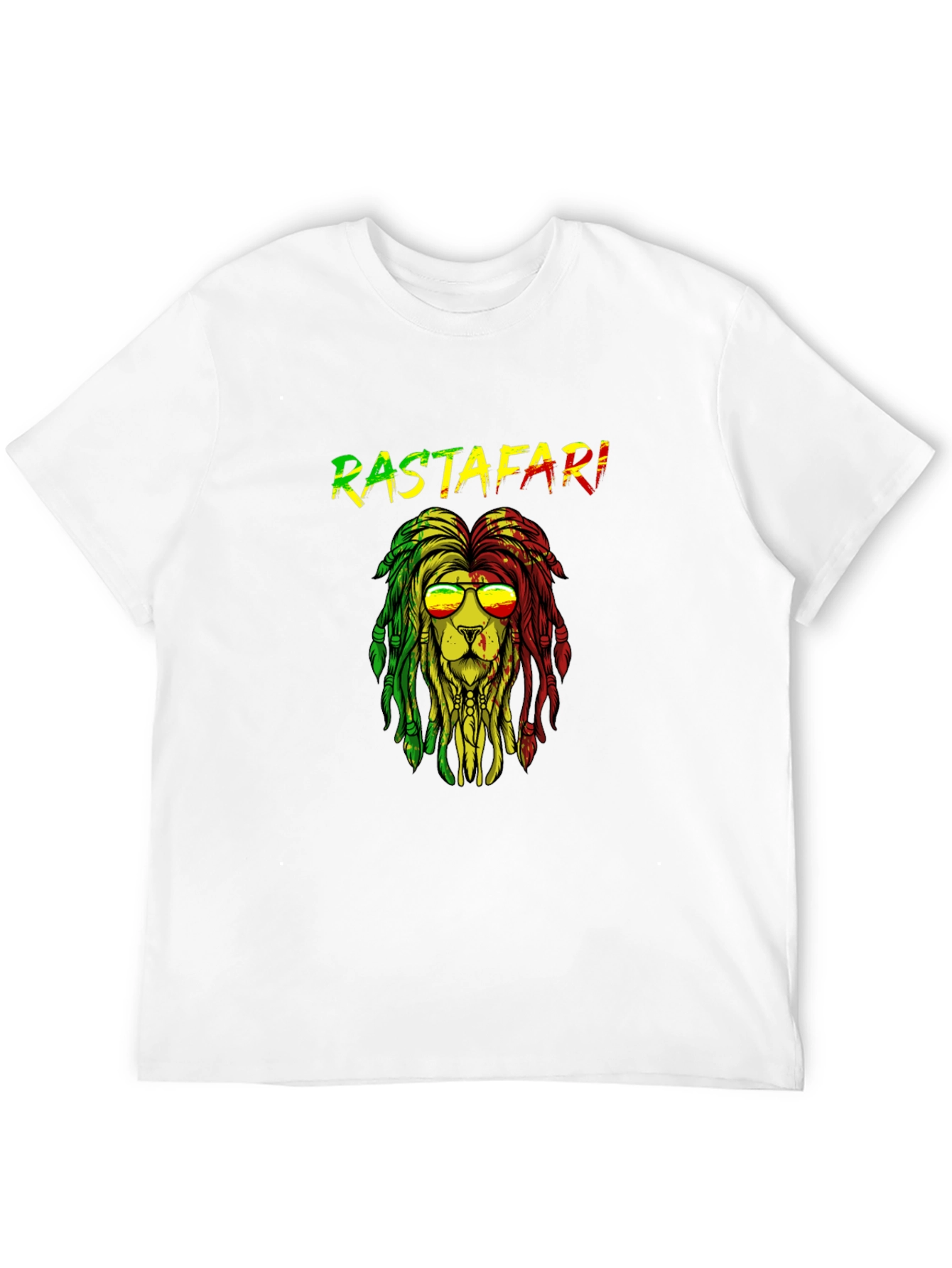 Rastafari Lion Graphic T-Shirt - Reggae Style