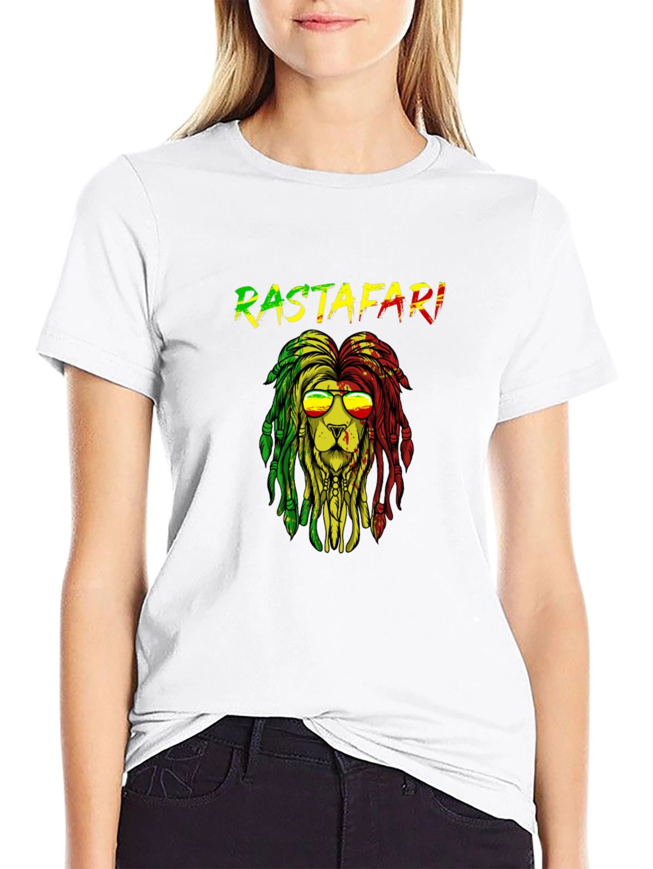 Rastafari Lion Graphic T-Shirt - Reggae Style