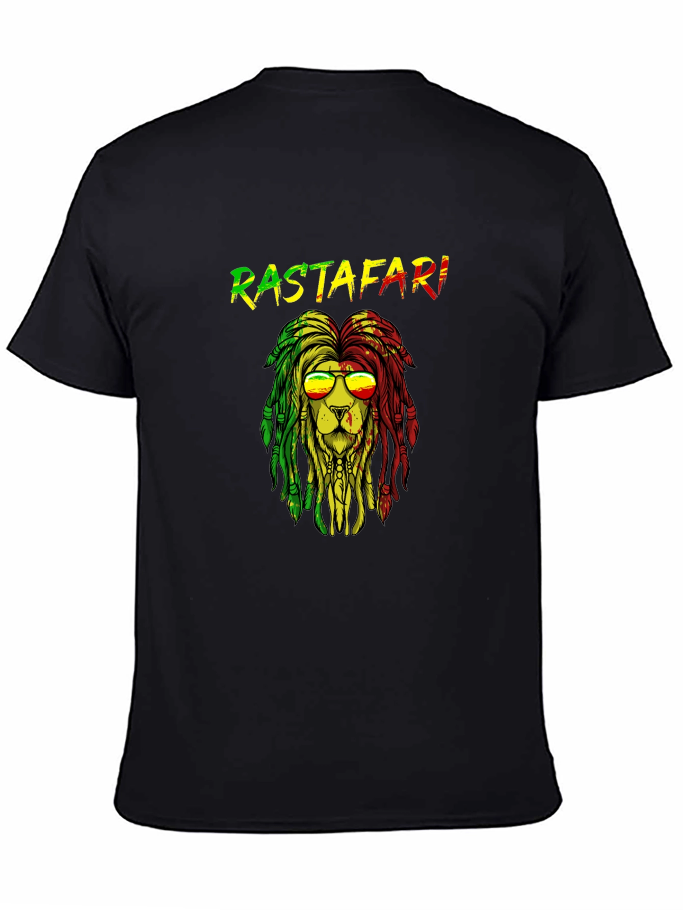 Rastafari Lion Graphic T-Shirt - Reggae Style