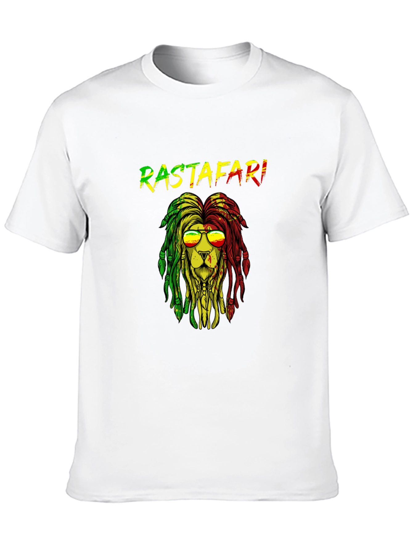 Rastafari Lion Graphic T-Shirt - Reggae Style