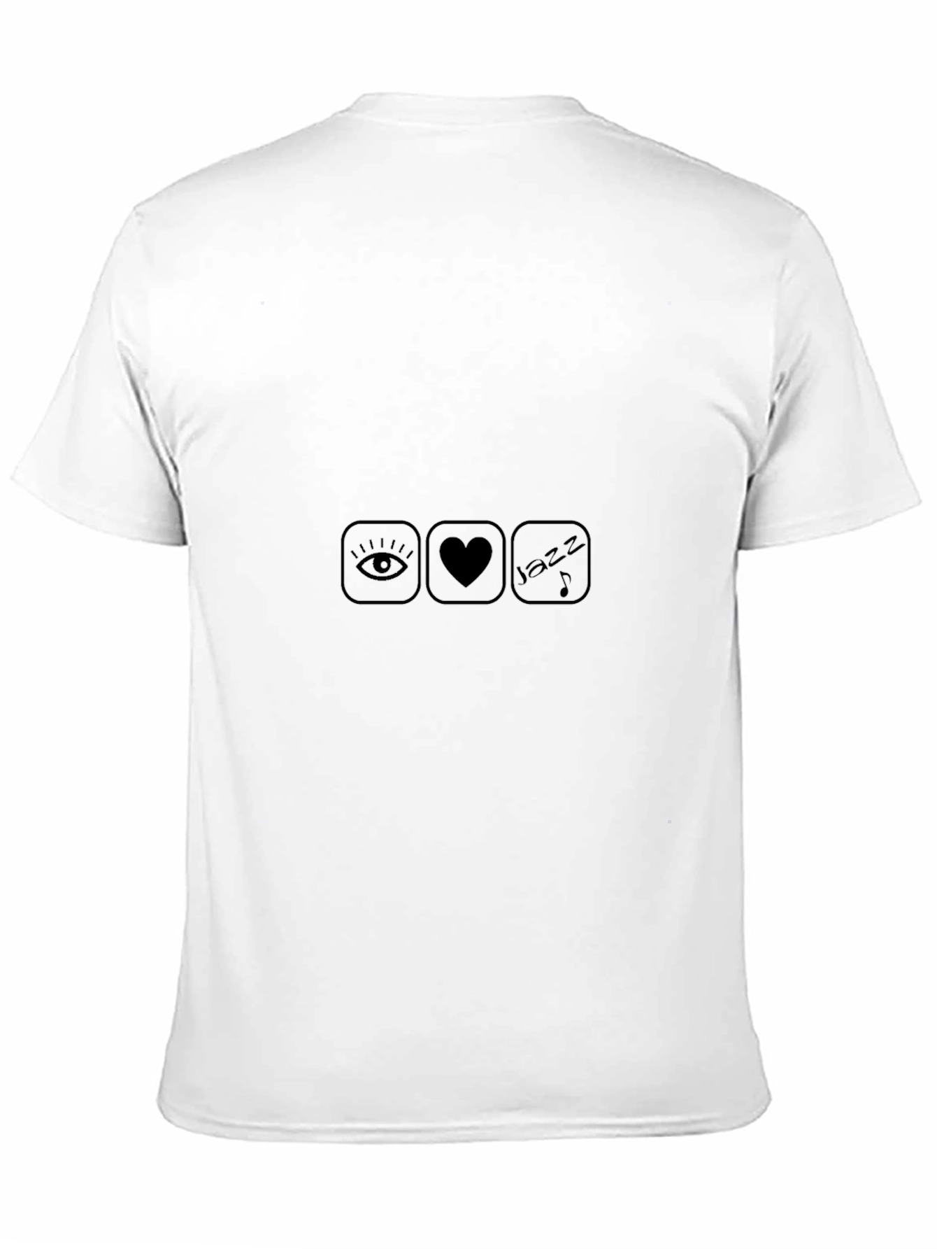 I Love Jazz Graphic T-Shirt - Unisex Black Tee
