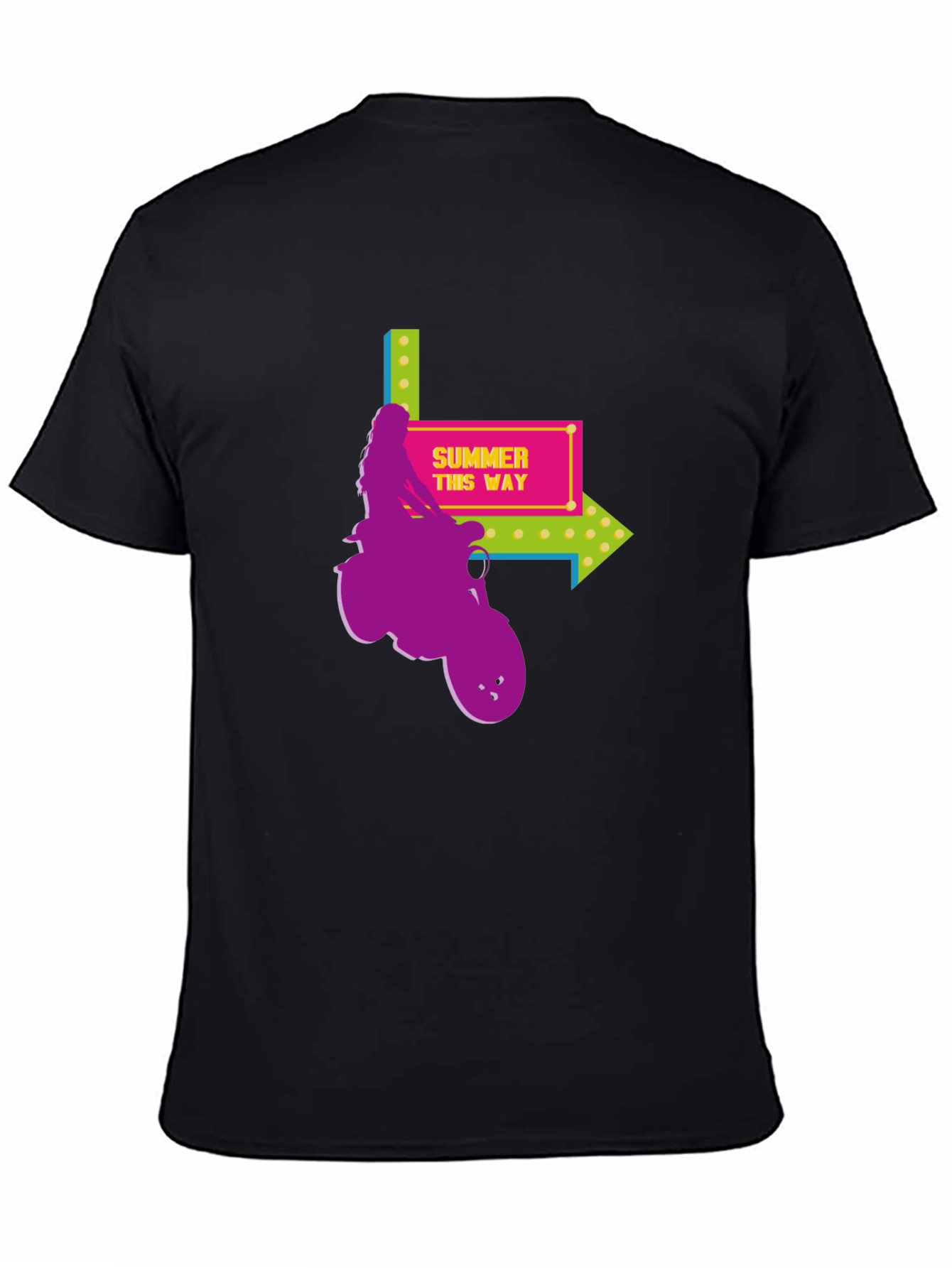 Summer This Way Graphic Tee - Black