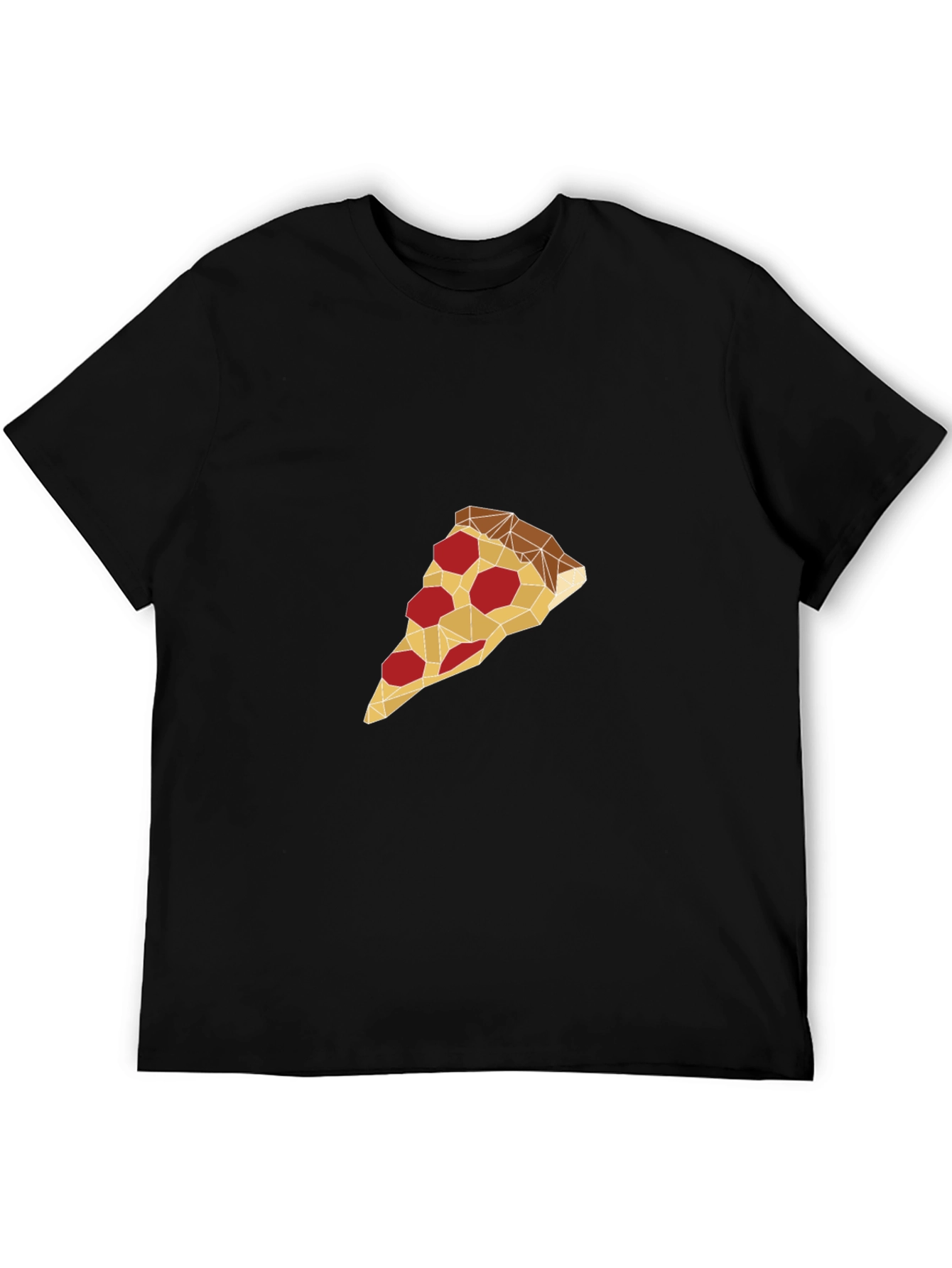 Geometric Pizza Slice Graphic Tee
