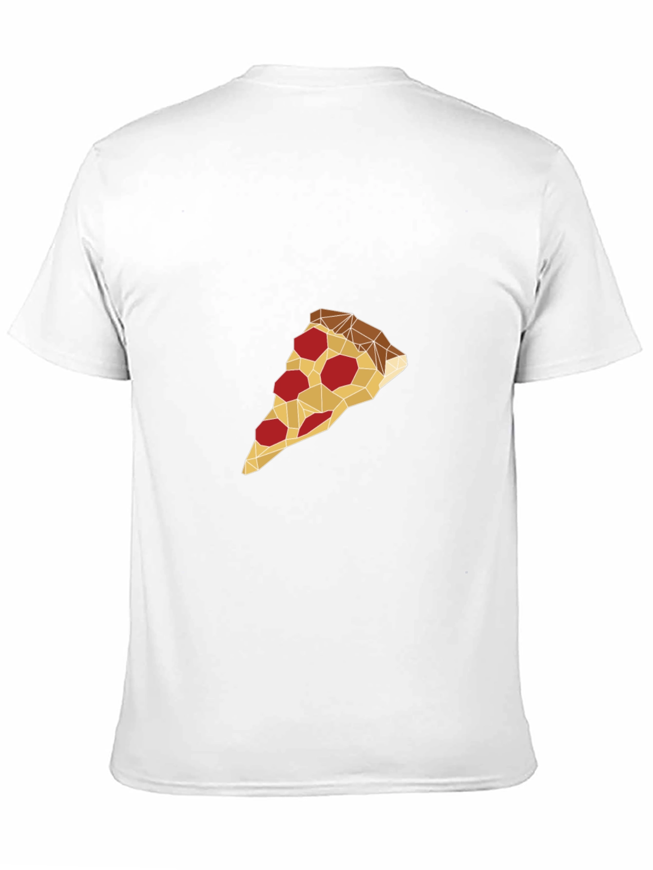 Geometric Pizza Slice Graphic Tee