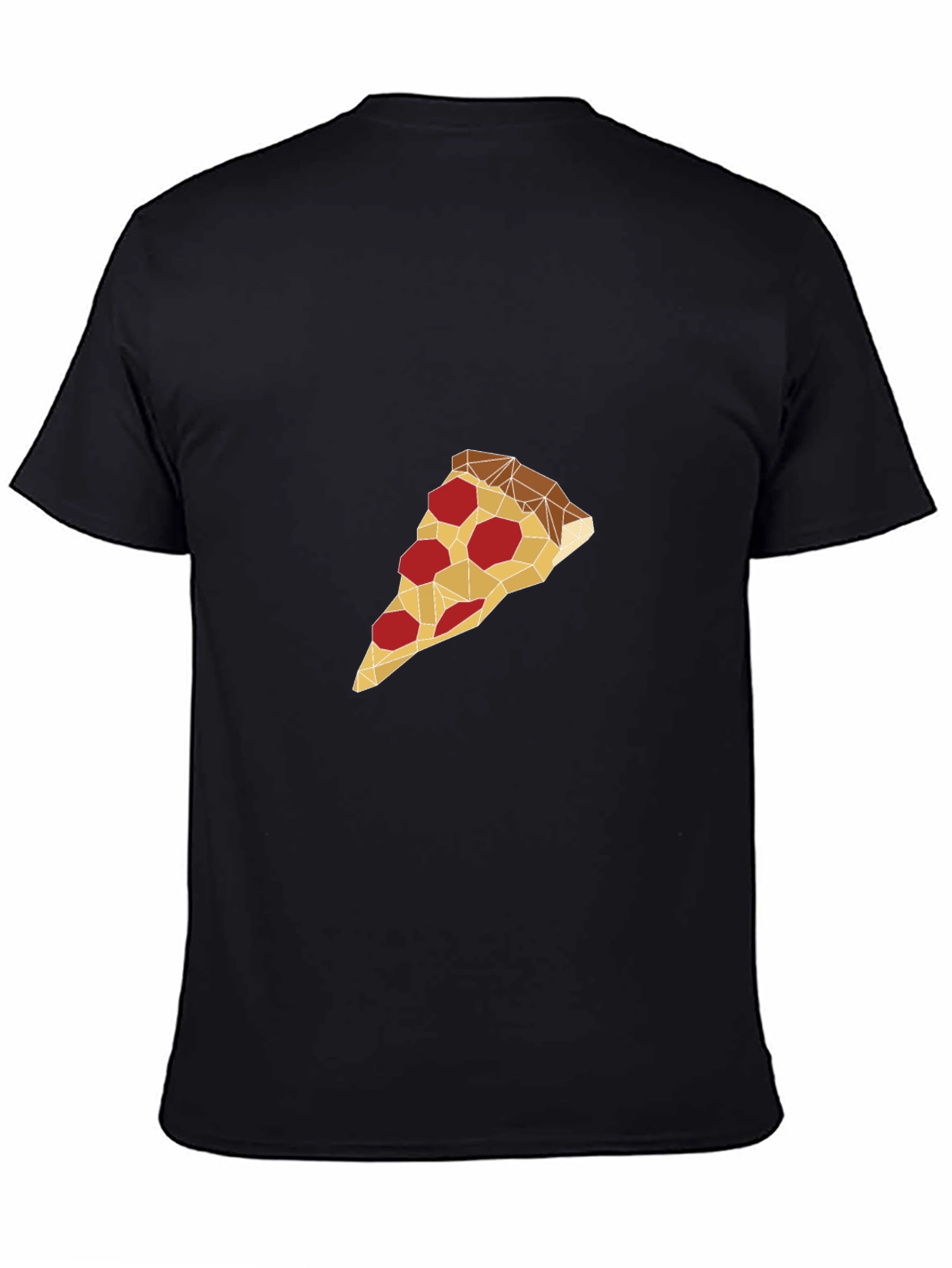 Geometric Pizza Slice Graphic Tee