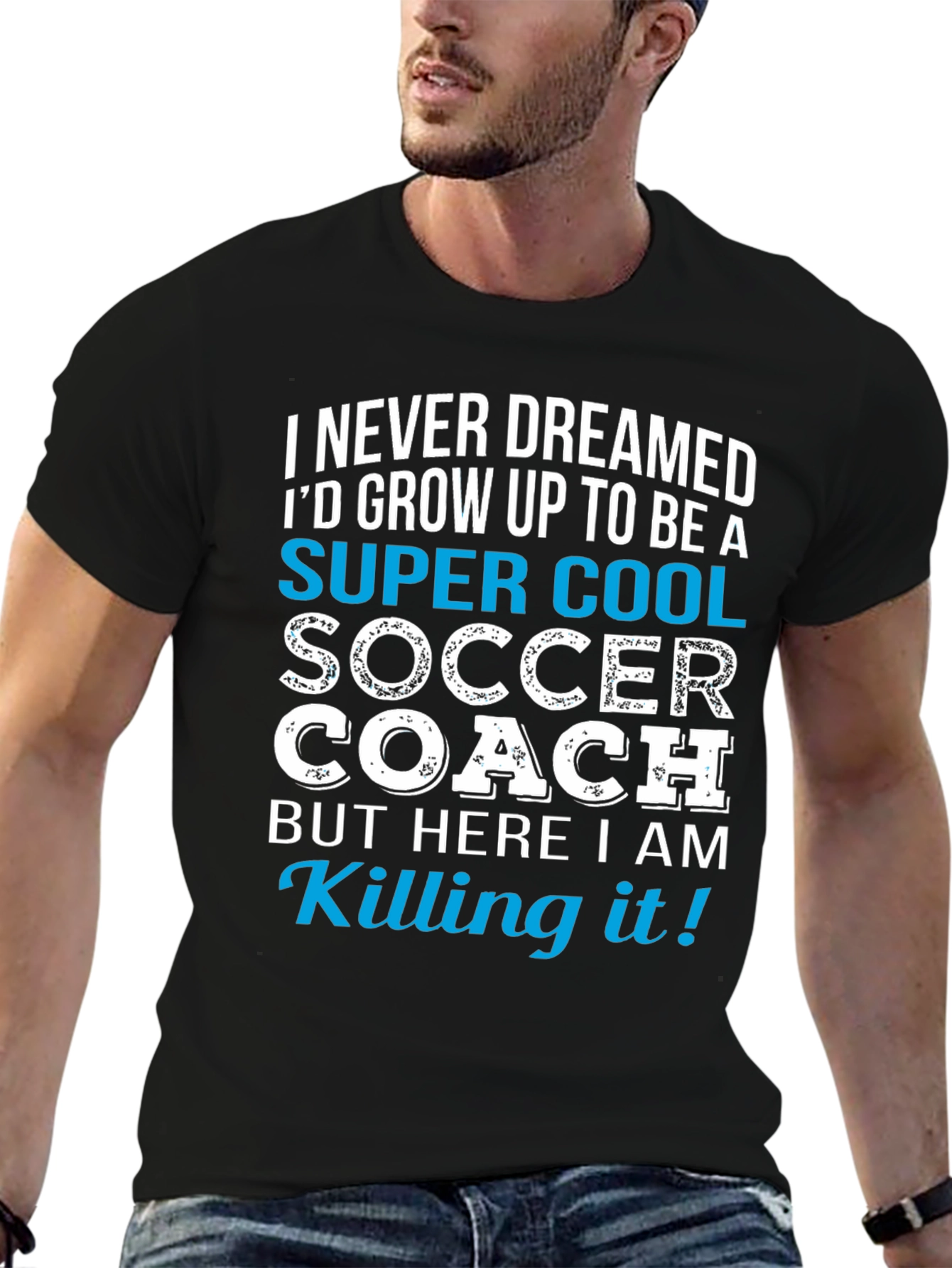 Super Cool Soccer Coach Graphic T-Shirt