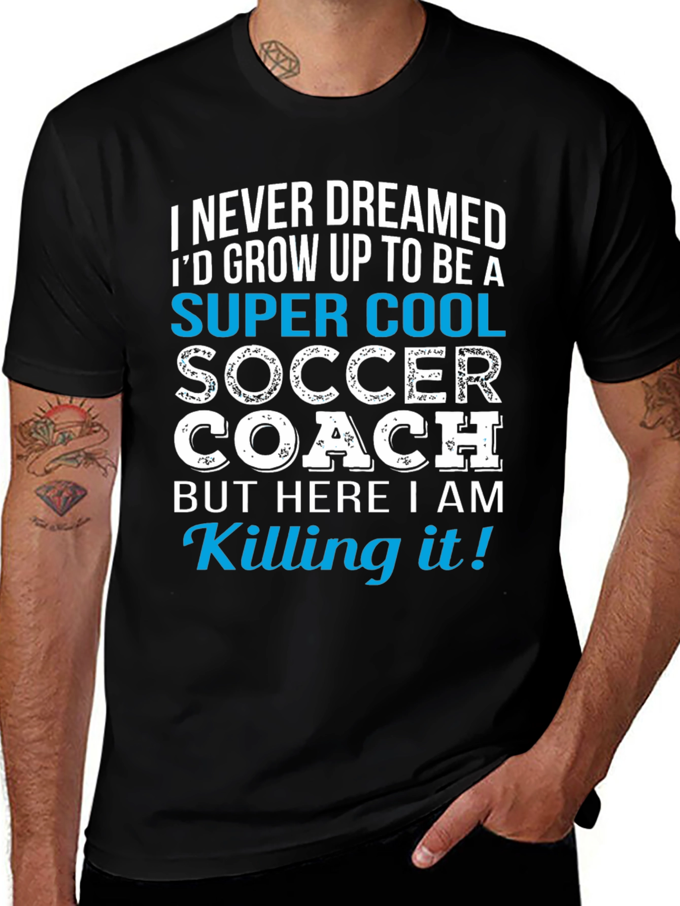 Super Cool Soccer Coach Graphic T-Shirt