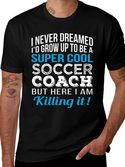 Super Cool Soccer Coach Graphic T-Shirt