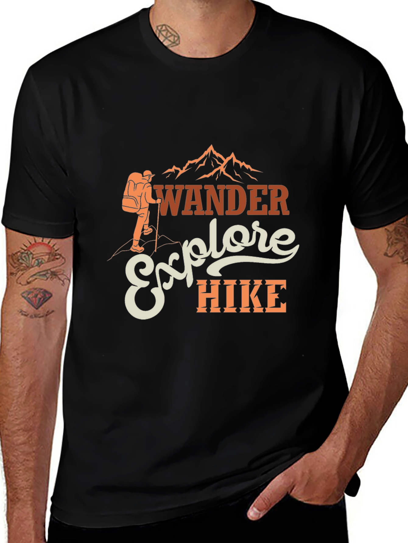 Wander Explore Hike T-Shirt - Outdoor Adventure